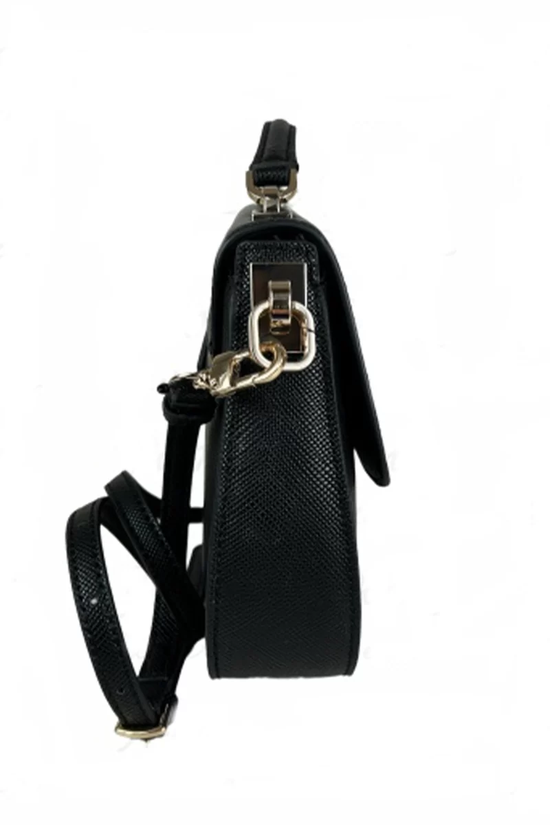 Guess Eco Jazlynn Top Handle Flap Kadın Siyah Çapraz Çanta HWEZG952320-BLA
