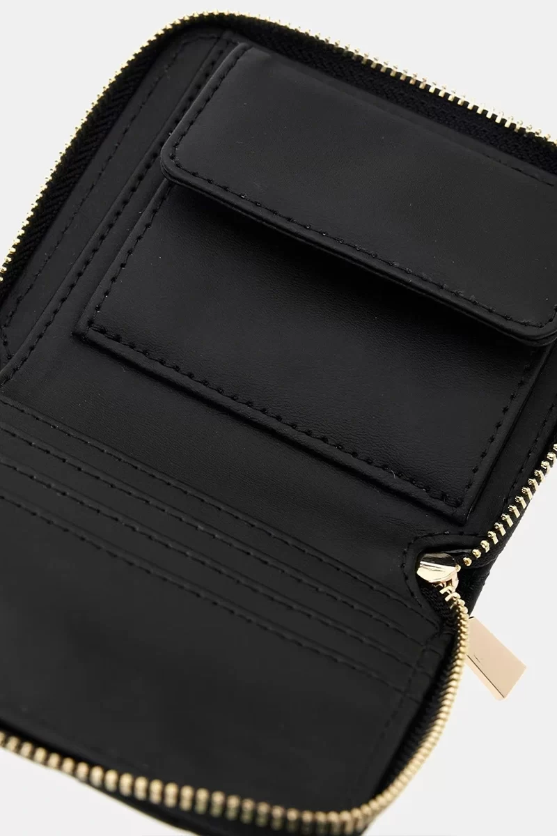 Guess Eco Rıanee Slg Small Zıp Aroud Kadın Siyah Cüzdan SWQG9541137-BLA