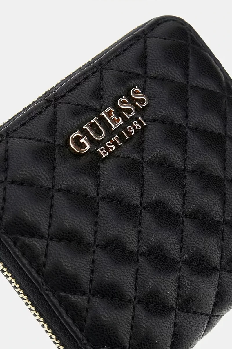 Guess Eco Rıanee Slg Small Zıp Aroud Kadın Siyah Cüzdan SWQG9541137-BLA