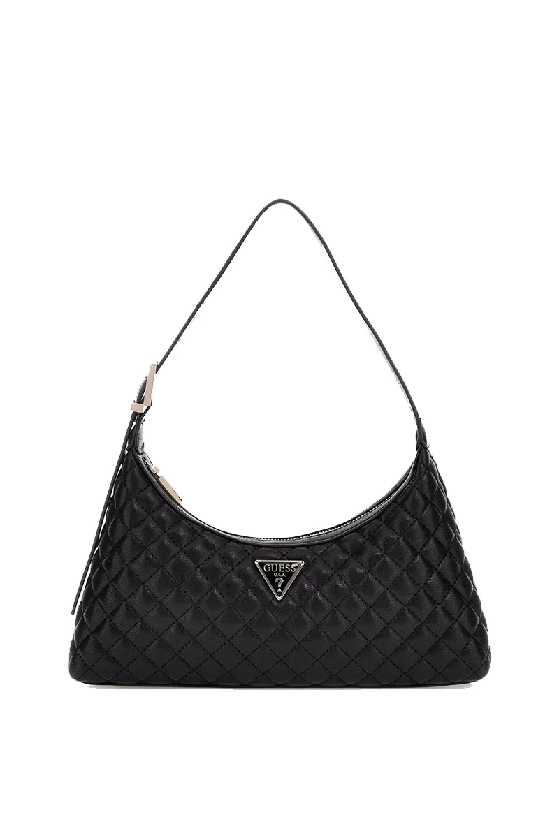 Guess Eco Rıanee Shoulder Bag Kadın Siyah Omuz Çantası HWEQG954117-BLA
