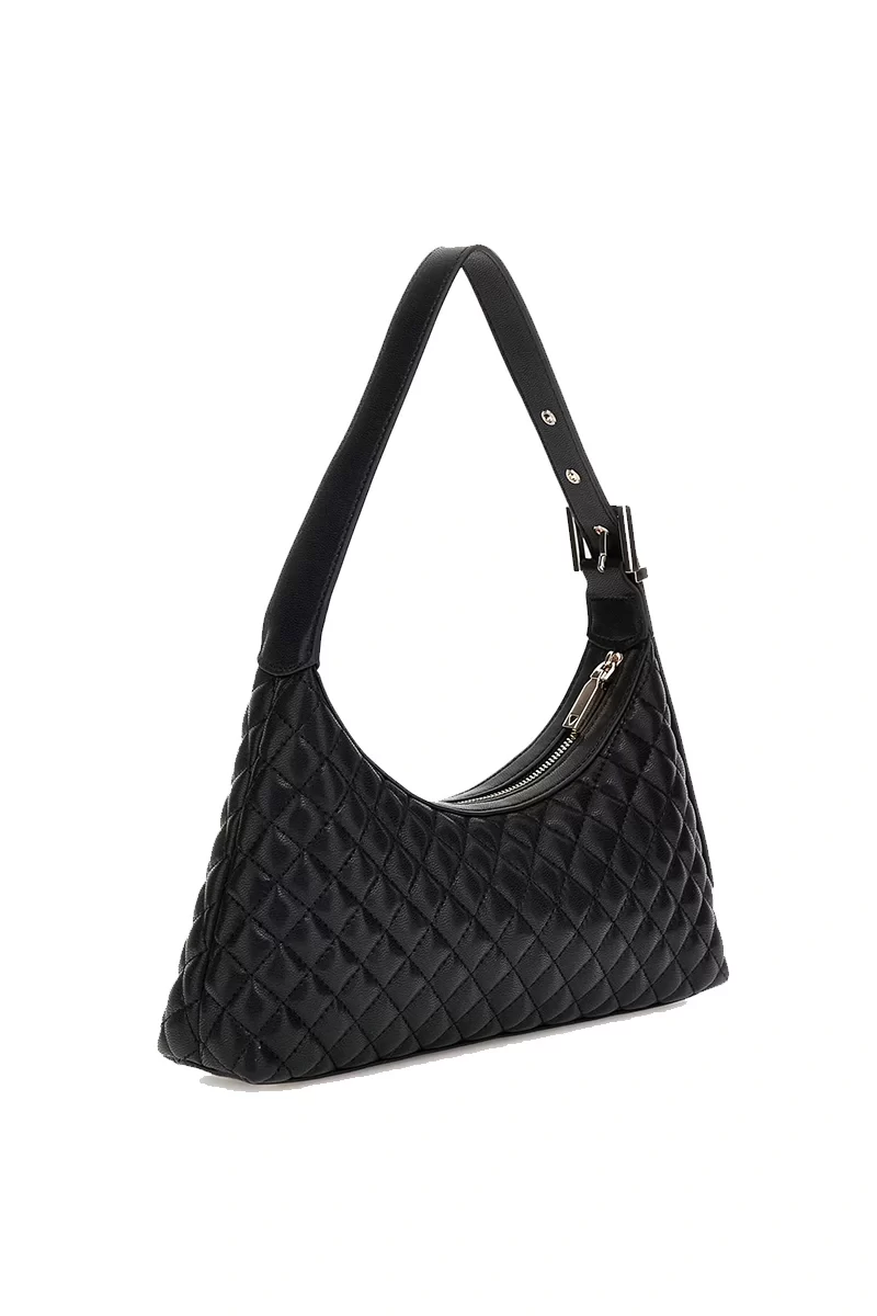 Guess Eco Rıanee Shoulder Bag Kadın Siyah Omuz Çantası HWEQG954117-BLA