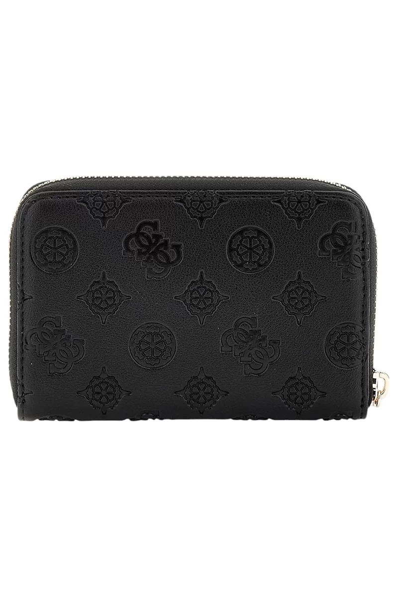 Guess Gerty Slg Medıum Zıp Around Kadın Siyah Cüzdan SWPD9529140-BLA