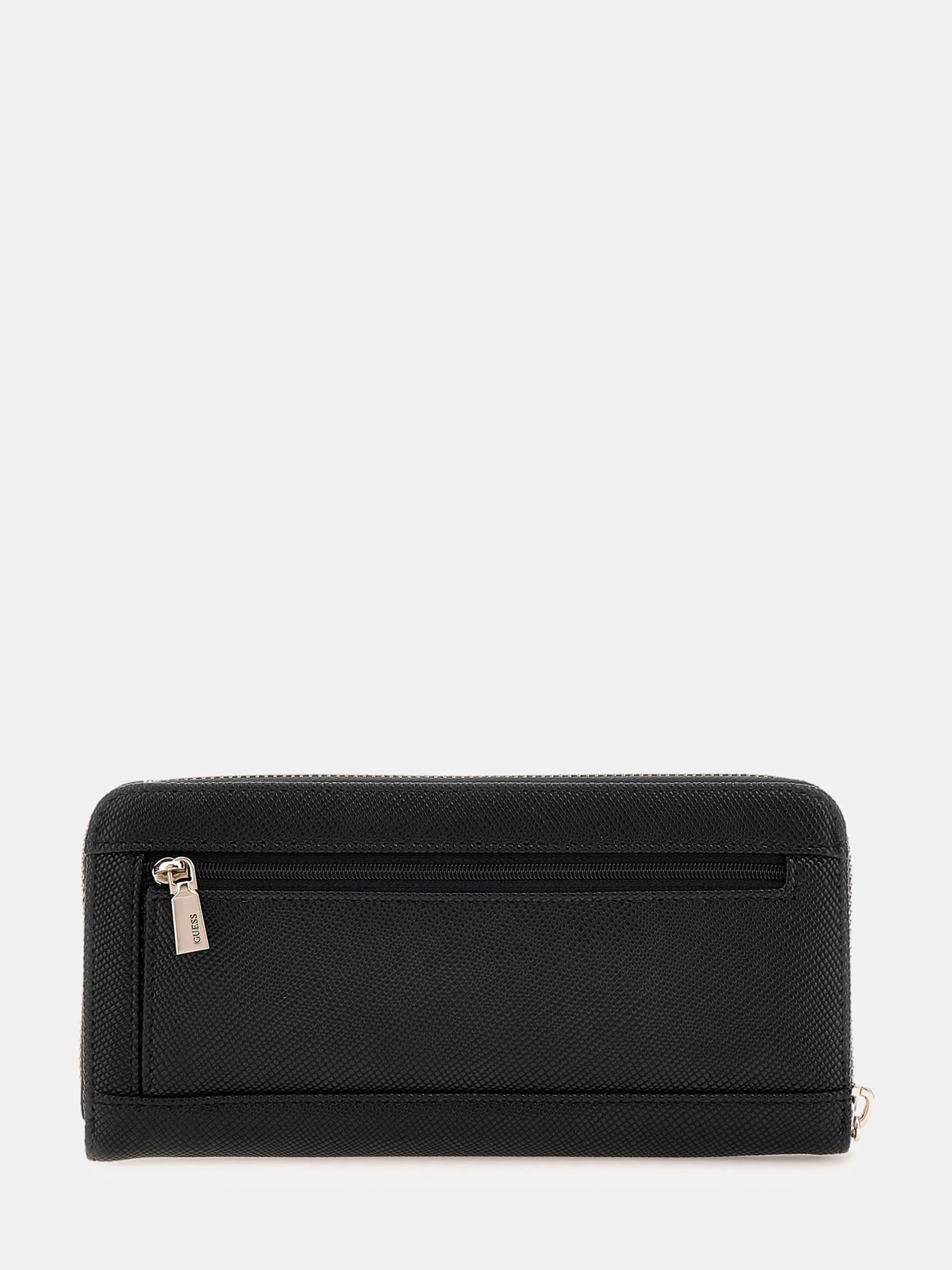 Guess Laurel Slg Large Zıp Around Kadın Siyah Cüzdan SWZG8500146-BLA