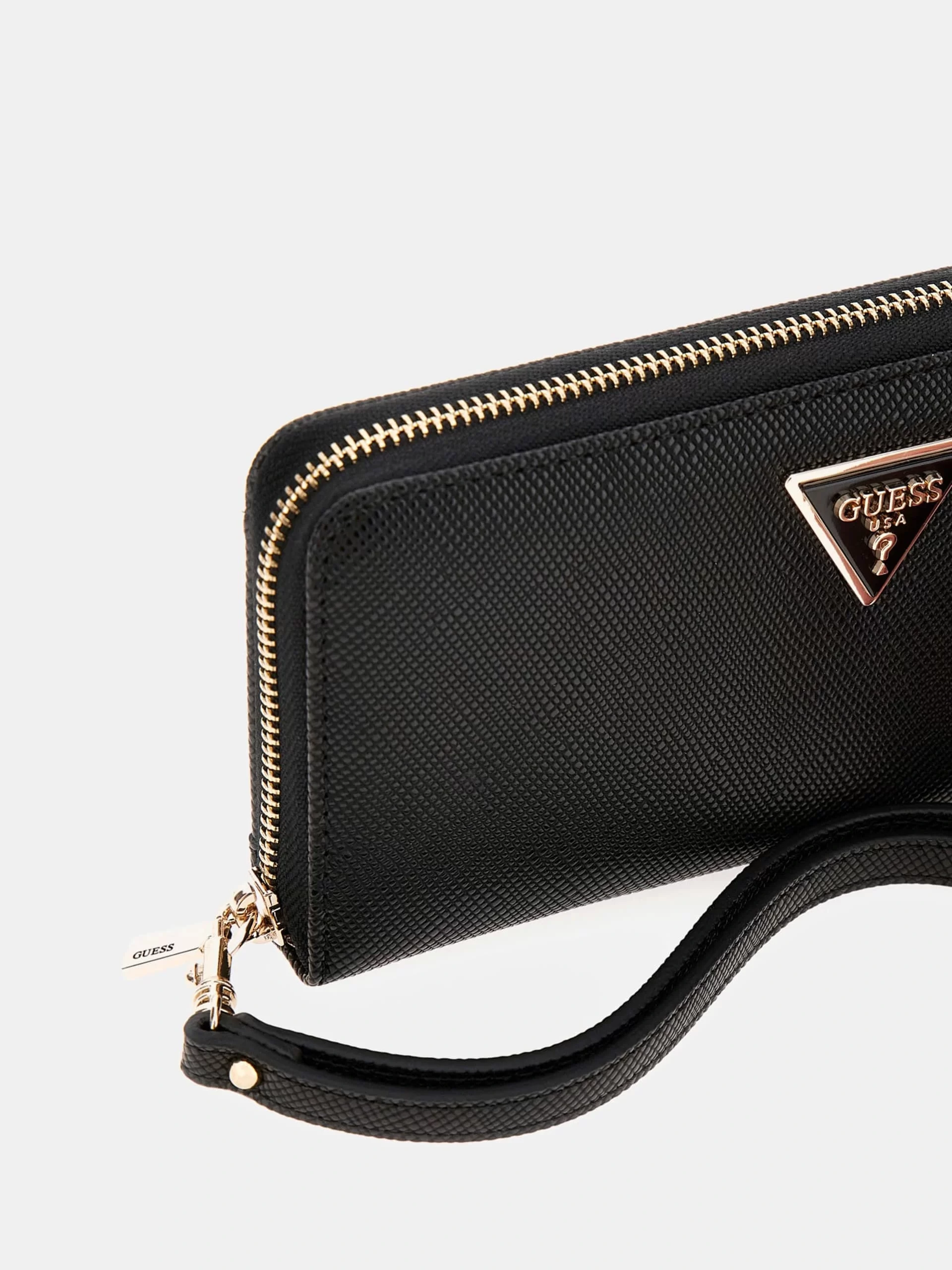 Guess Laurel Slg Large Zıp Around Kadın Siyah Cüzdan SWZG8500146-BLA