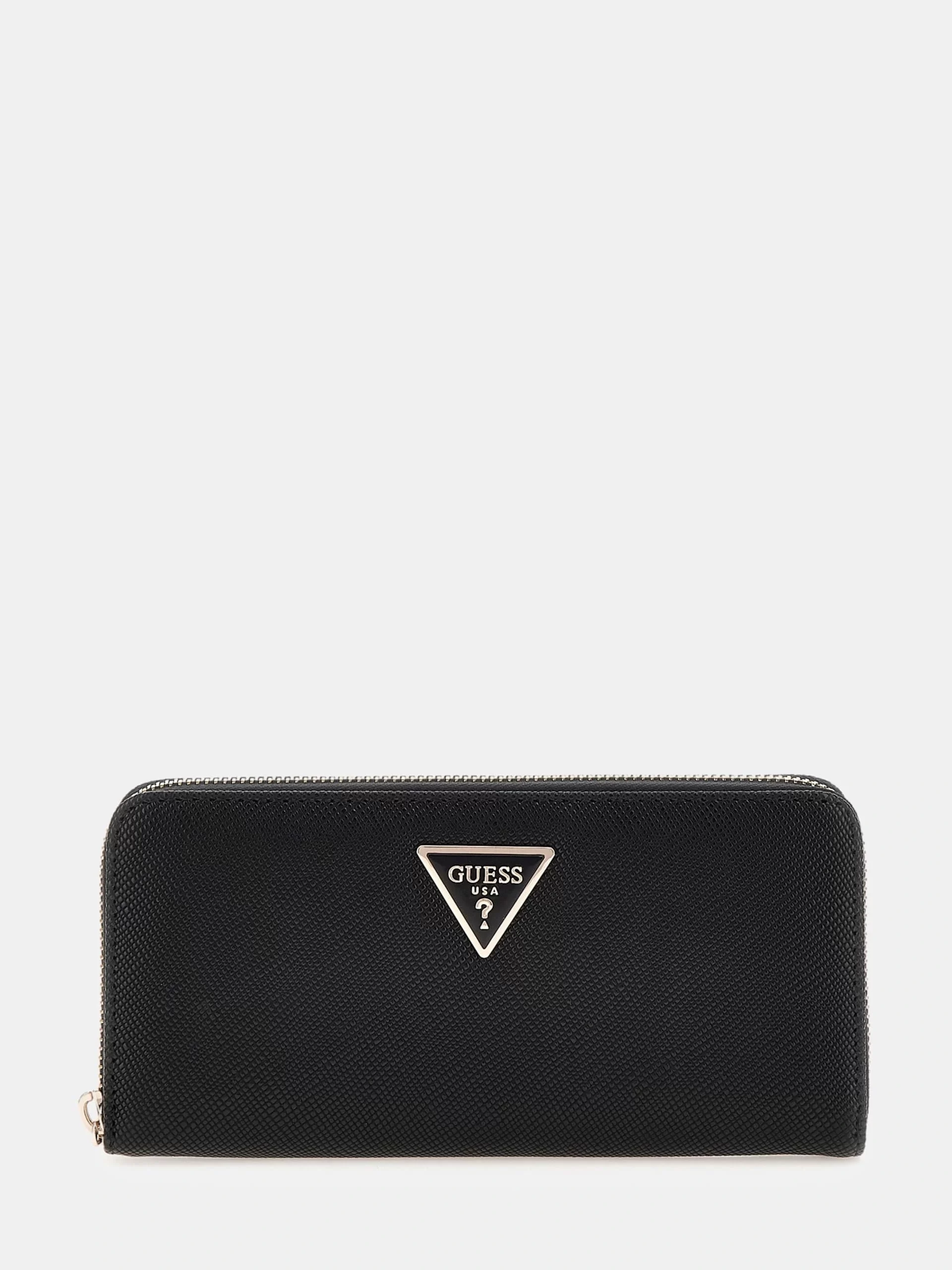 Guess Laurel Slg Large Zıp Around Kadın Siyah Cüzdan SWZG8500146-BLA