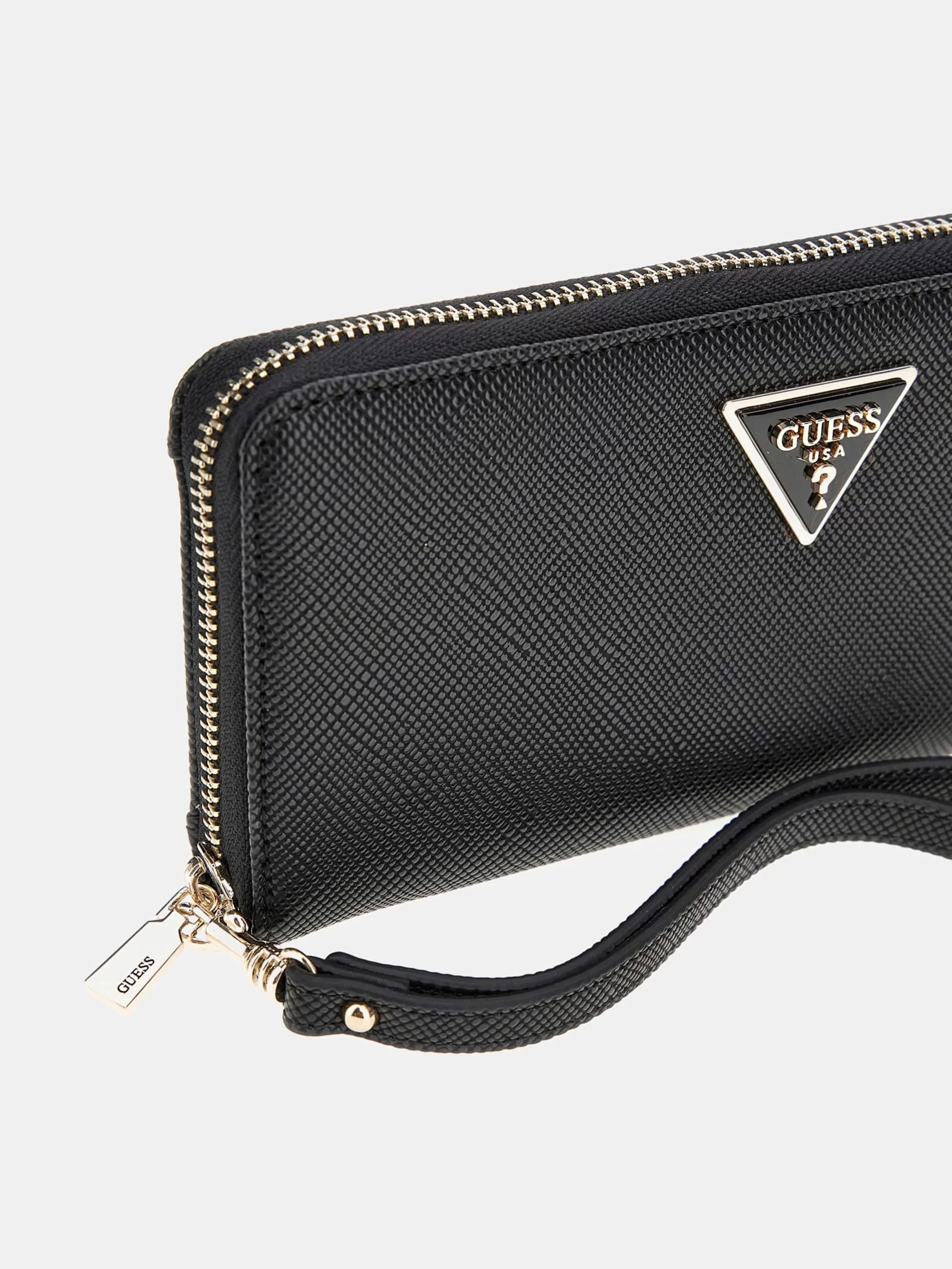 Guess Laurel Slg Large Zıp Around Kadın Siyah Cüzdan SWZG8500146-BLA