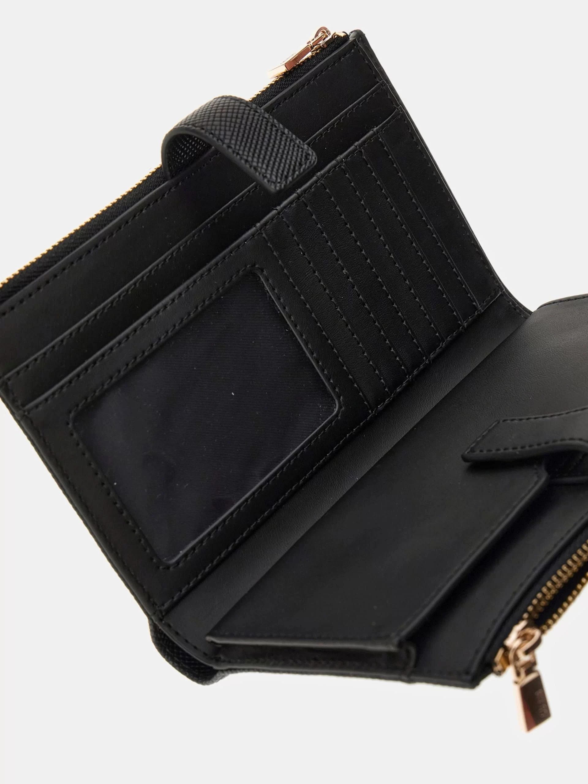 Guess Laurel Slg Dbl Zıp Organızer Kadın Siyah Cüzdan SWZG8500157-BLA