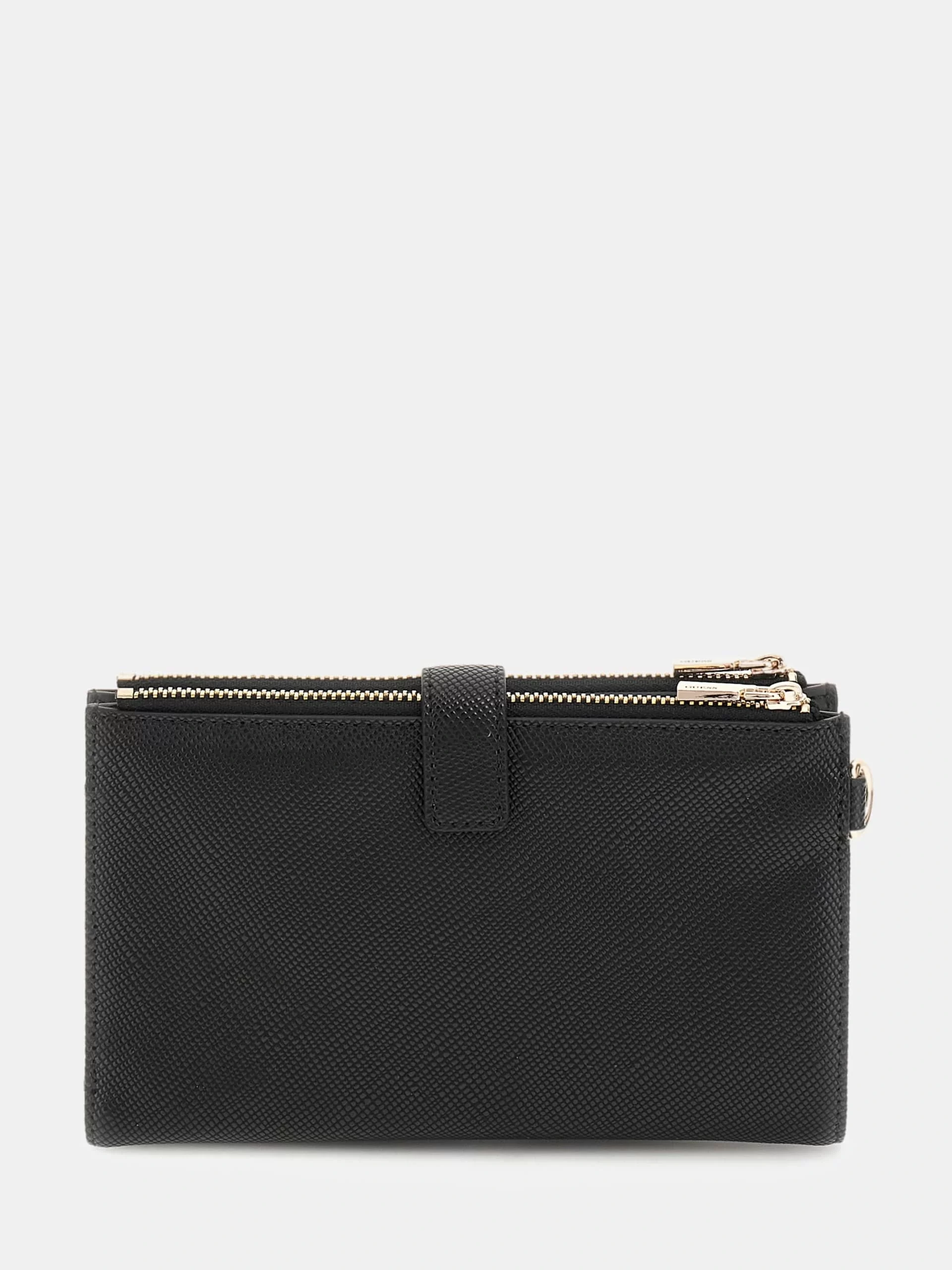 Guess Laurel Slg Dbl Zıp Organızer Kadın Siyah Cüzdan SWZG8500157-BLA
