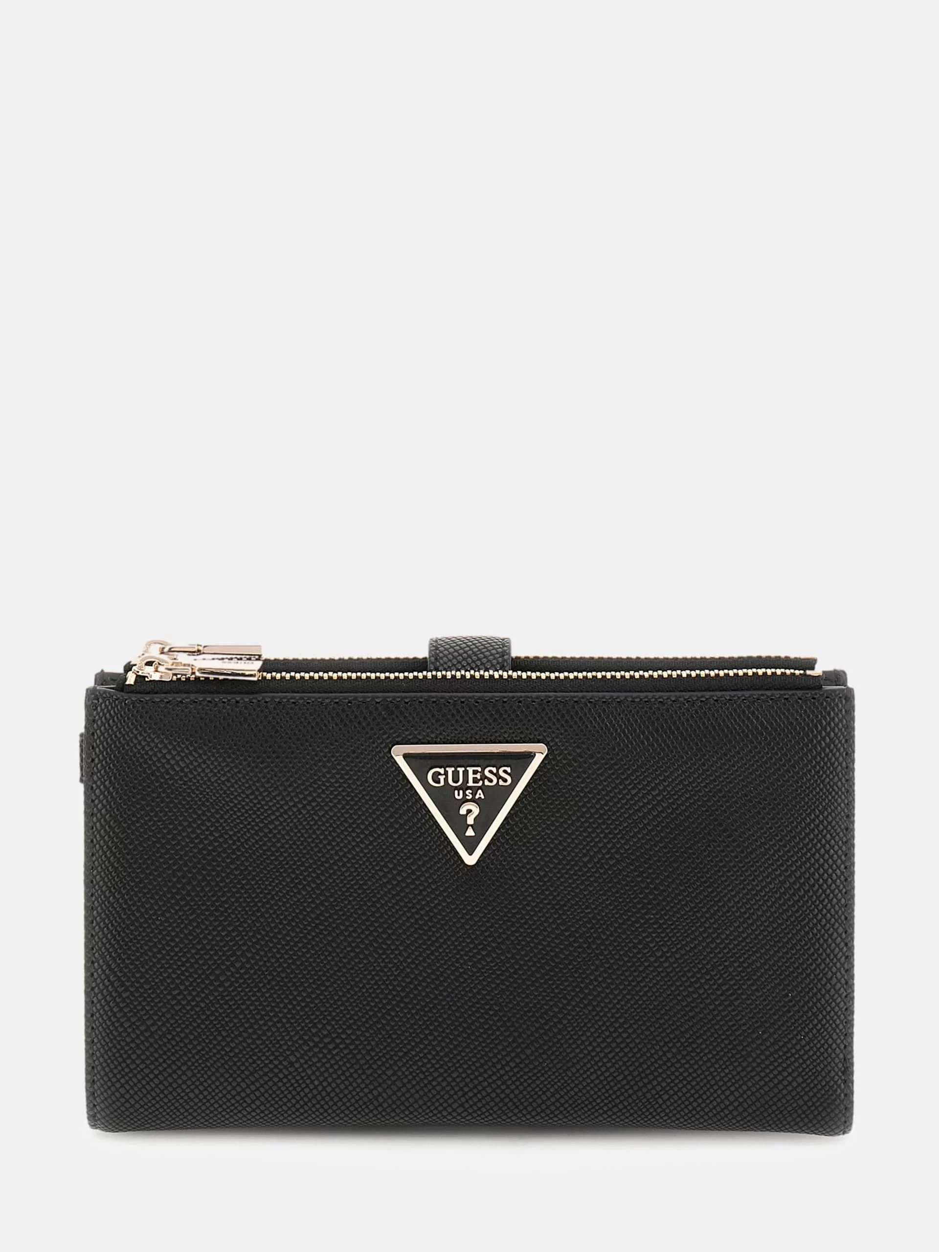 Guess Laurel Slg Dbl Zıp Organızer Kadın Siyah Cüzdan SWZG8500157-BLA