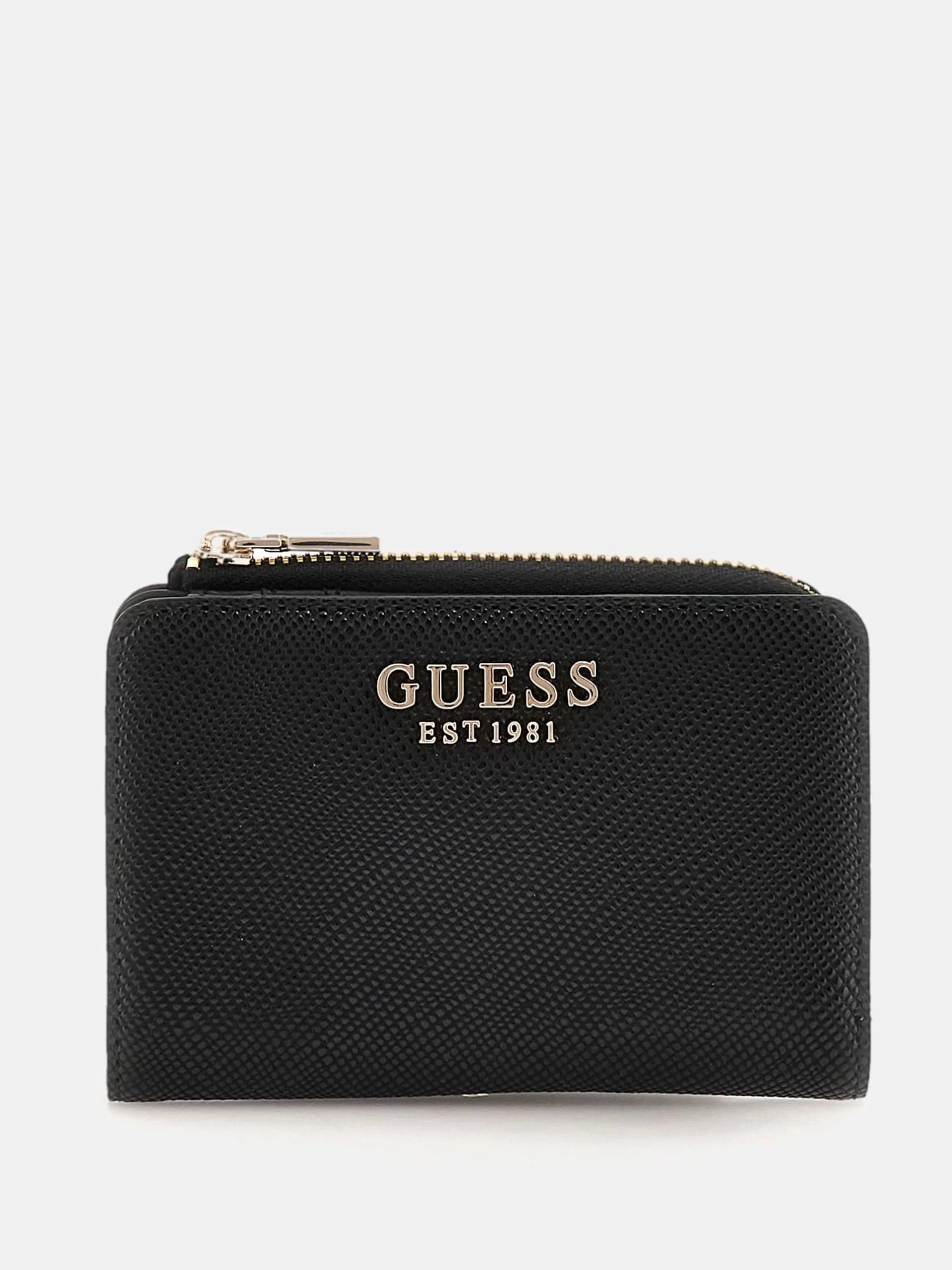 Guess Laurel Slg Zıp Arnd Card Case Kadın Siyah Cüzdan SWZG8500156-BLA