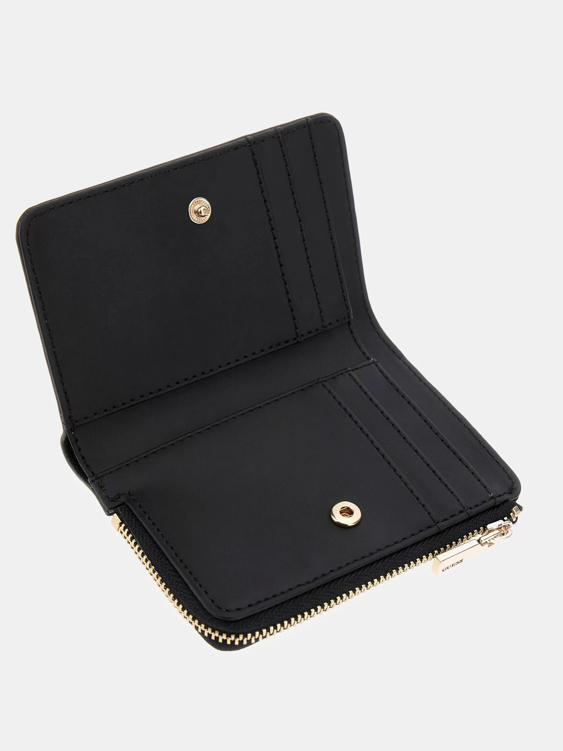 Guess Laurel Slg Zıp Arnd Card Case Kadın Siyah Cüzdan SWZG8500156-BLA