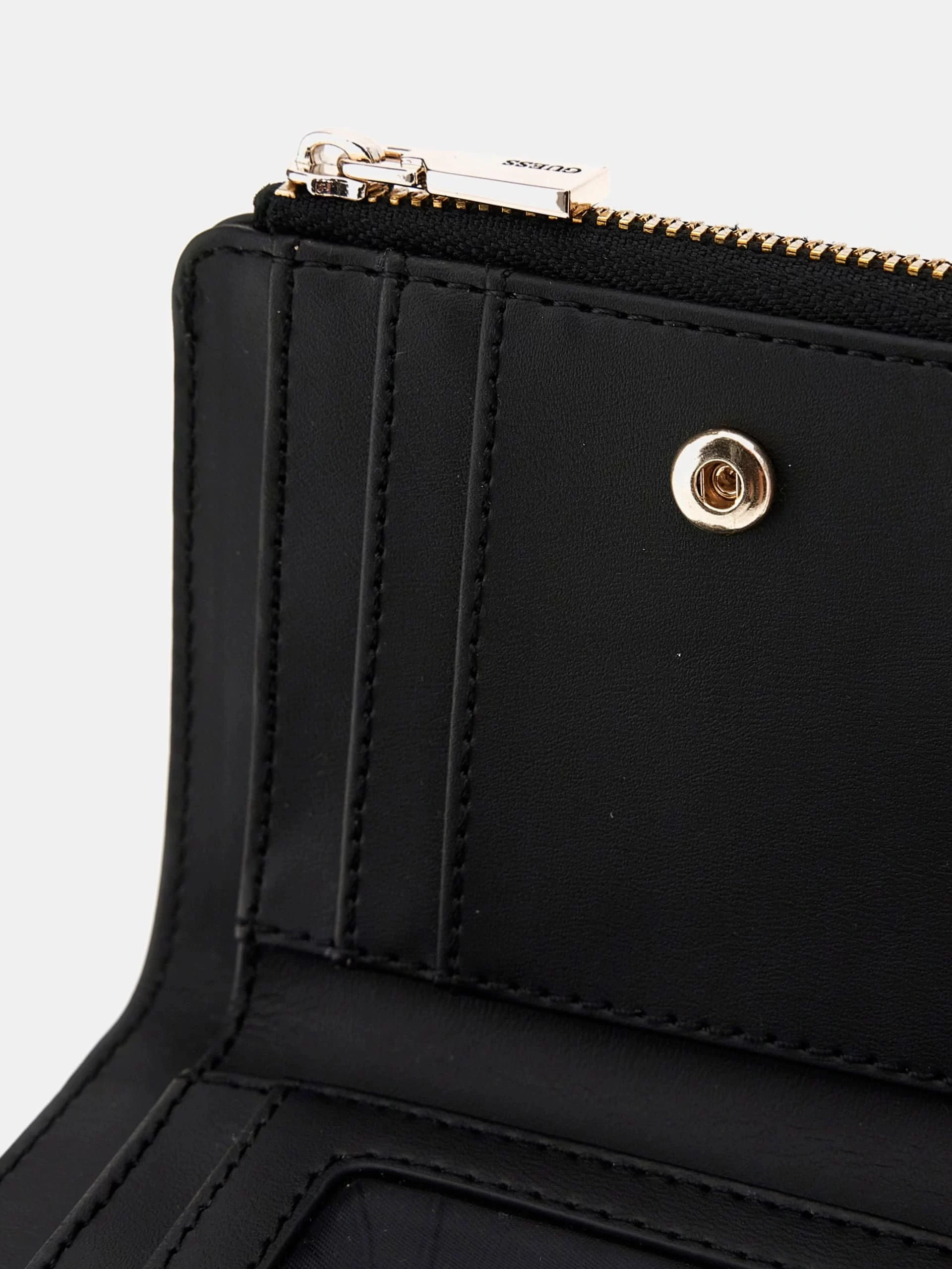 Guess Laurel Slg Zıp Arnd Card Case Kadın Siyah Cüzdan SWZG8500156-BLA