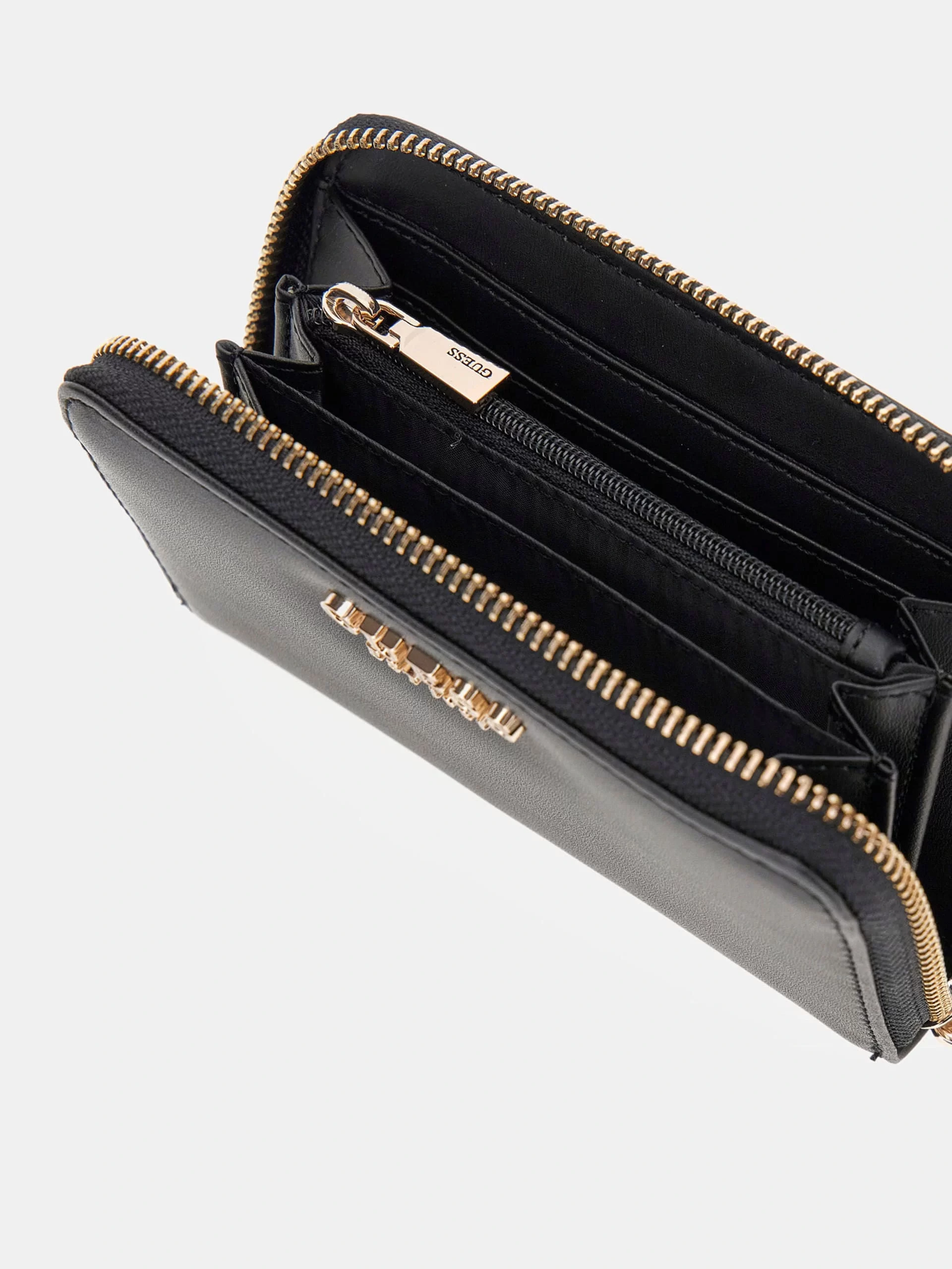 Guess Laurel Slg Medıum Zıp Around Kadın Siyah Cüzdan SWVC8500140-BLA