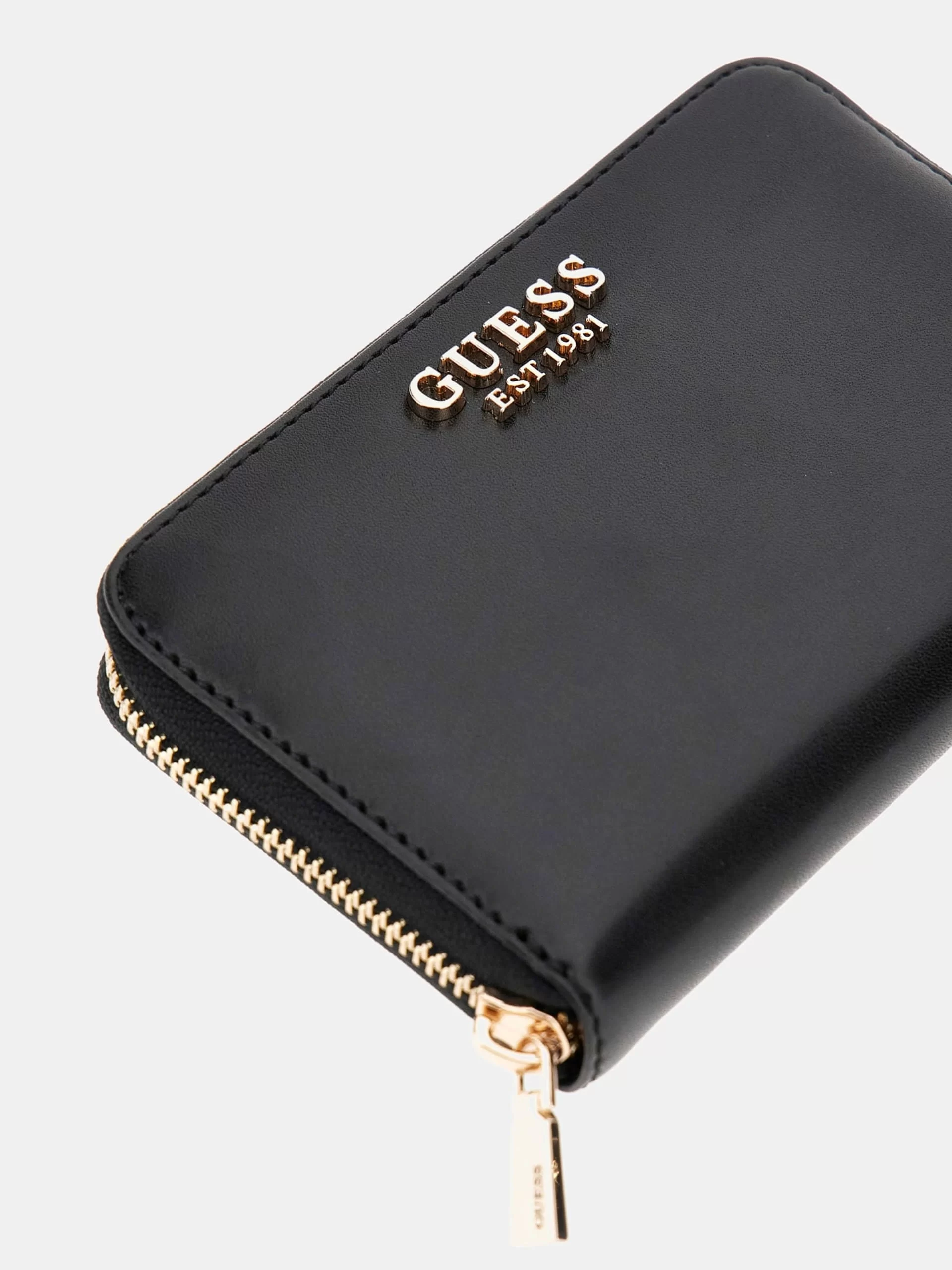 Guess Laurel Slg Medıum Zıp Around Kadın Siyah Cüzdan SWVC8500140-BLA