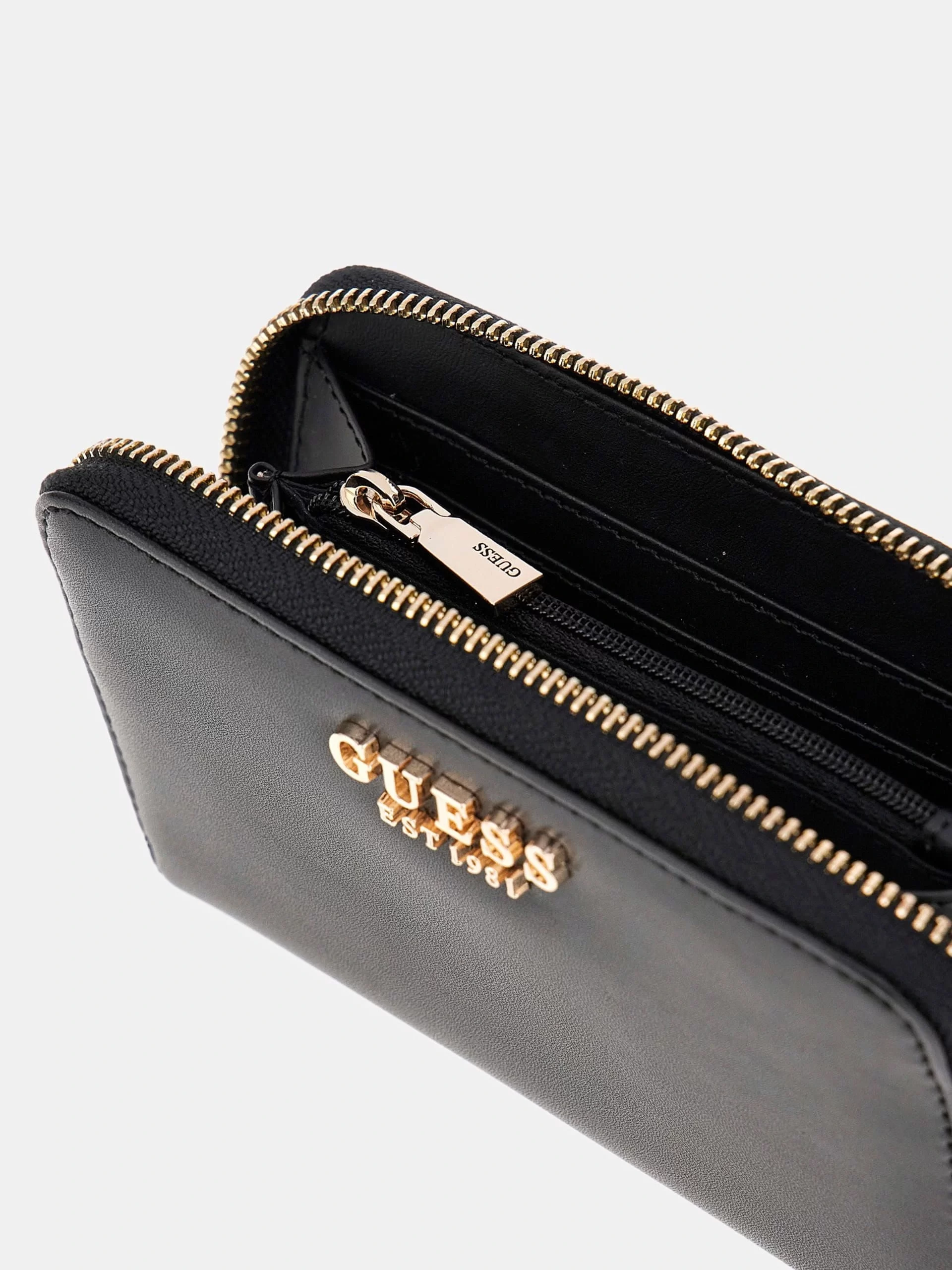 Guess Laurel Slg Medıum Zıp Around Kadın Siyah Cüzdan SWVC8500140-BLA