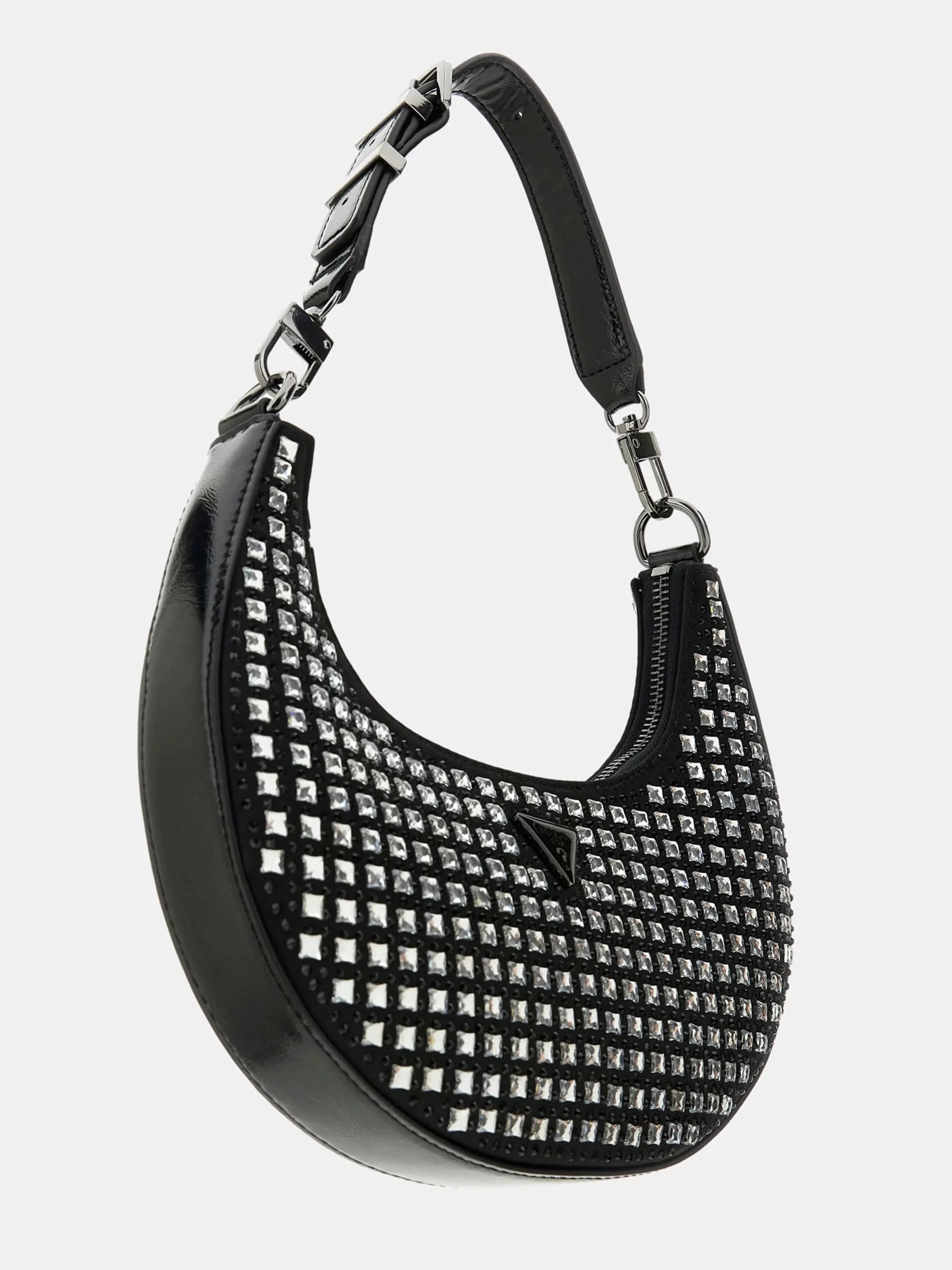 Guess Lua Small Hobo Kadın Siyah Omuz Çantası HWIM9205010-BLA