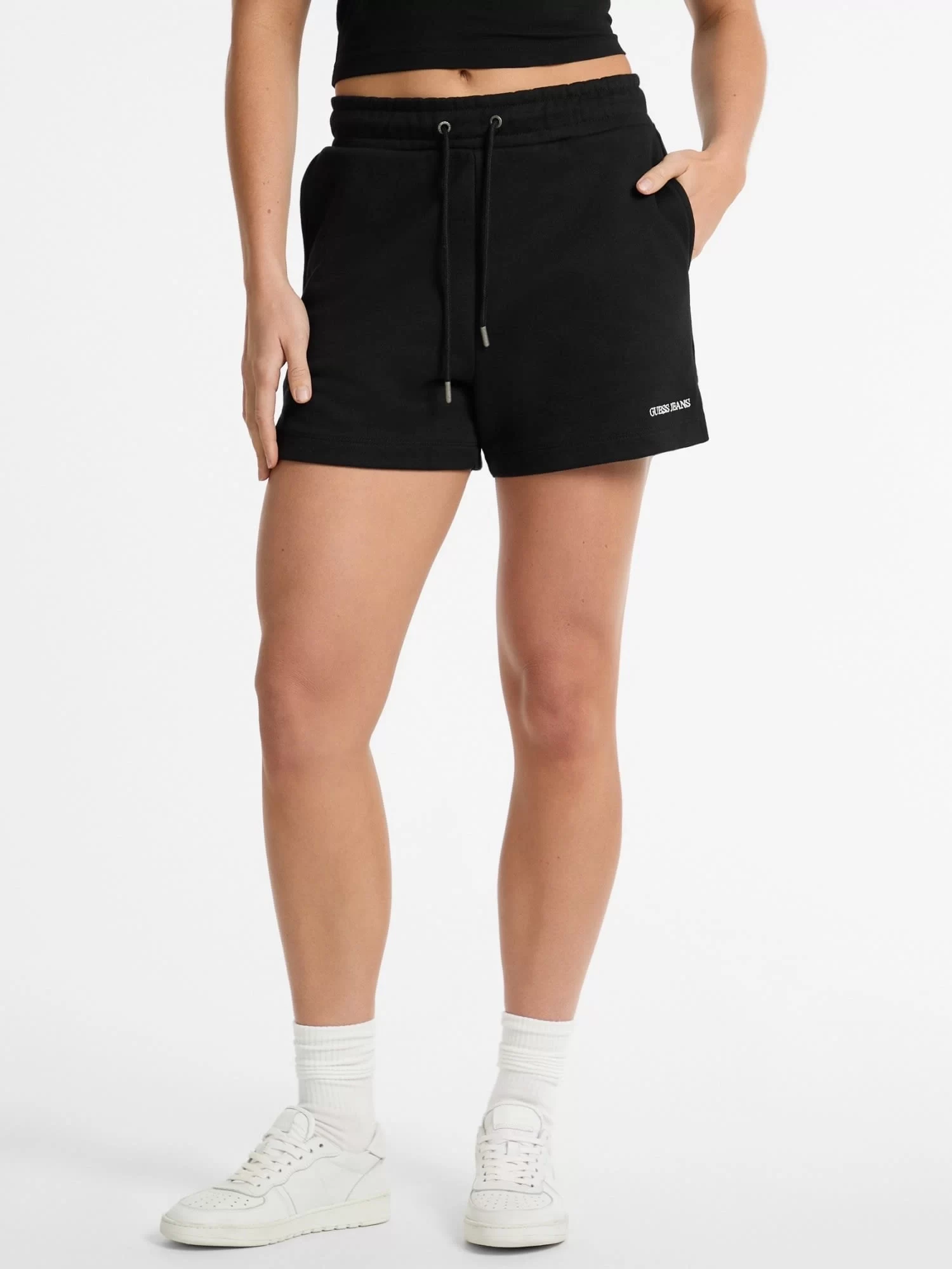 Guess jeans Gj Reg Embro Shorts Kadın Siyah Şort W5GD0OK68I4-JBLK