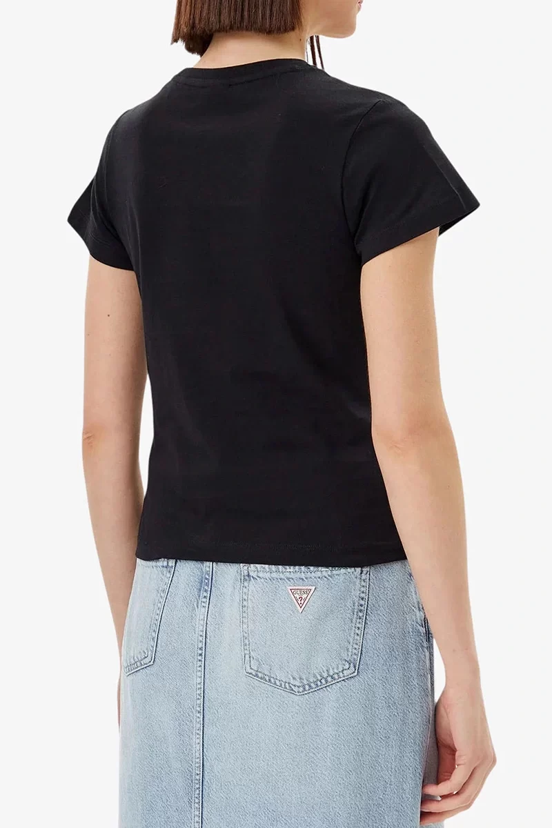 Guess Narcıso Cn T-Shırt Kadın Siyah T-Shirt V5GI10K9RM1-JBLK