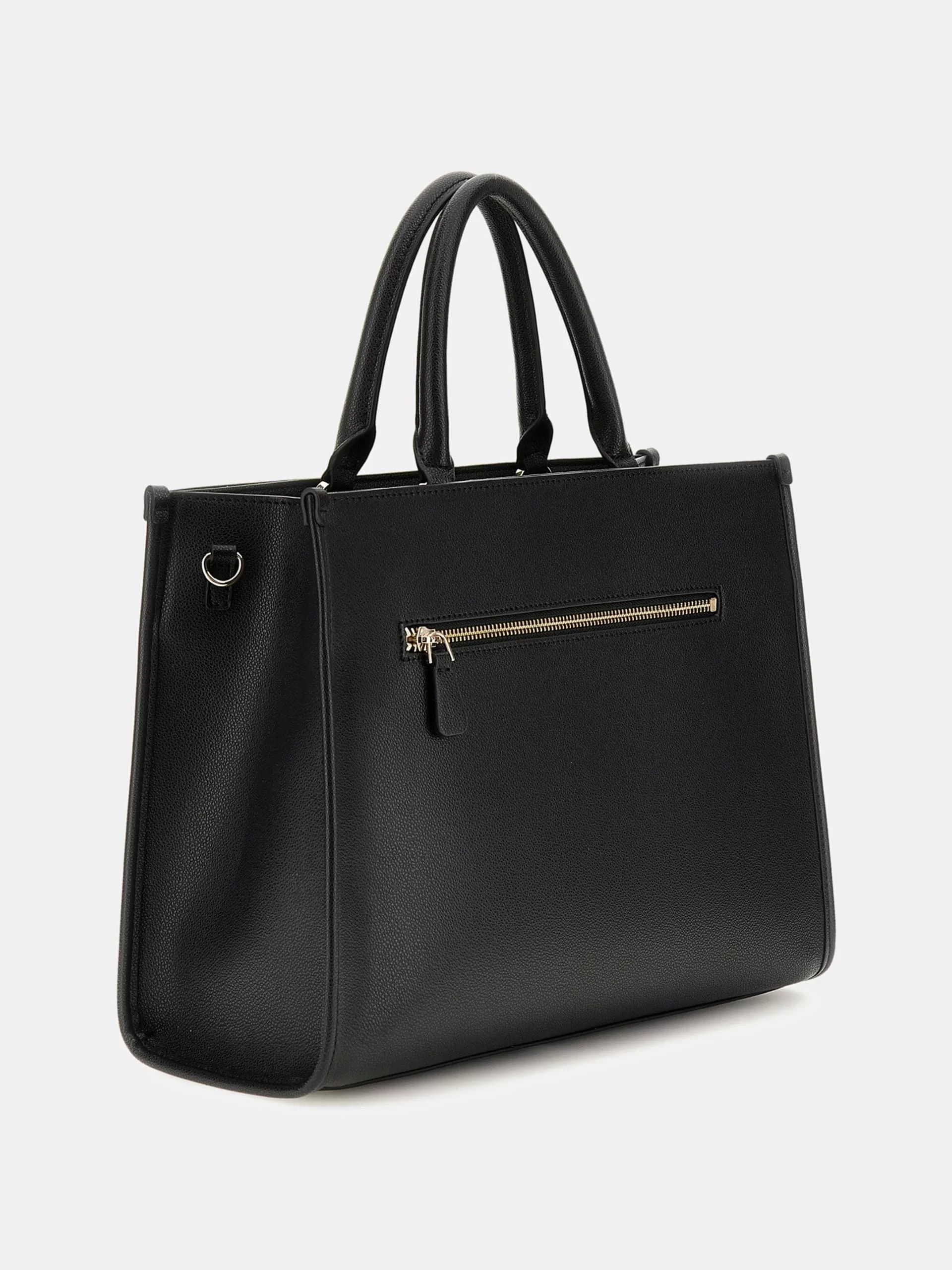 Guess Nastra 2 Comp Tote Kadın Siyah El Çantası HWBG9637220-BLA