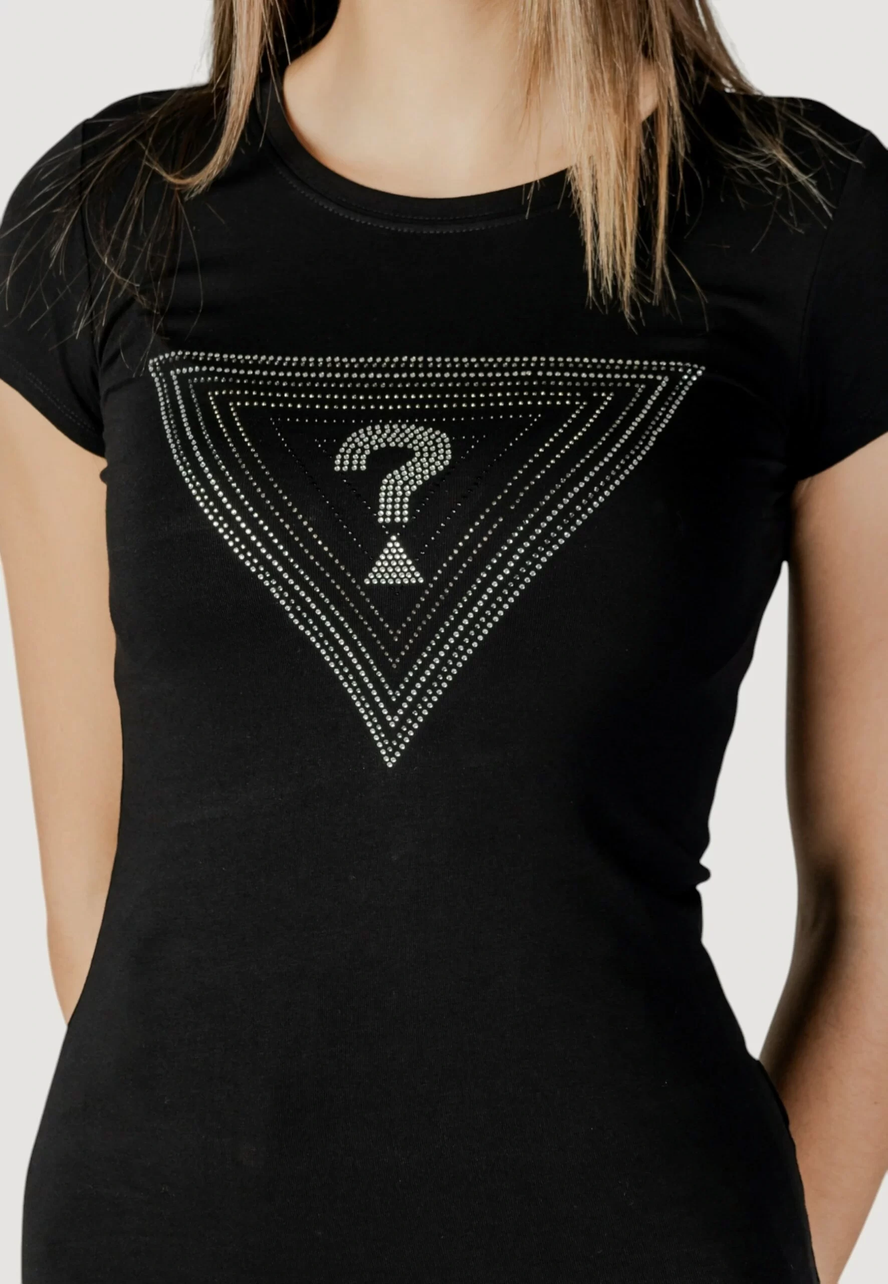 Guess Ss Trıangle Ombre R3 Tee Kadın Siyah T-Shirt W5GI43KA0Q1-JBLK
