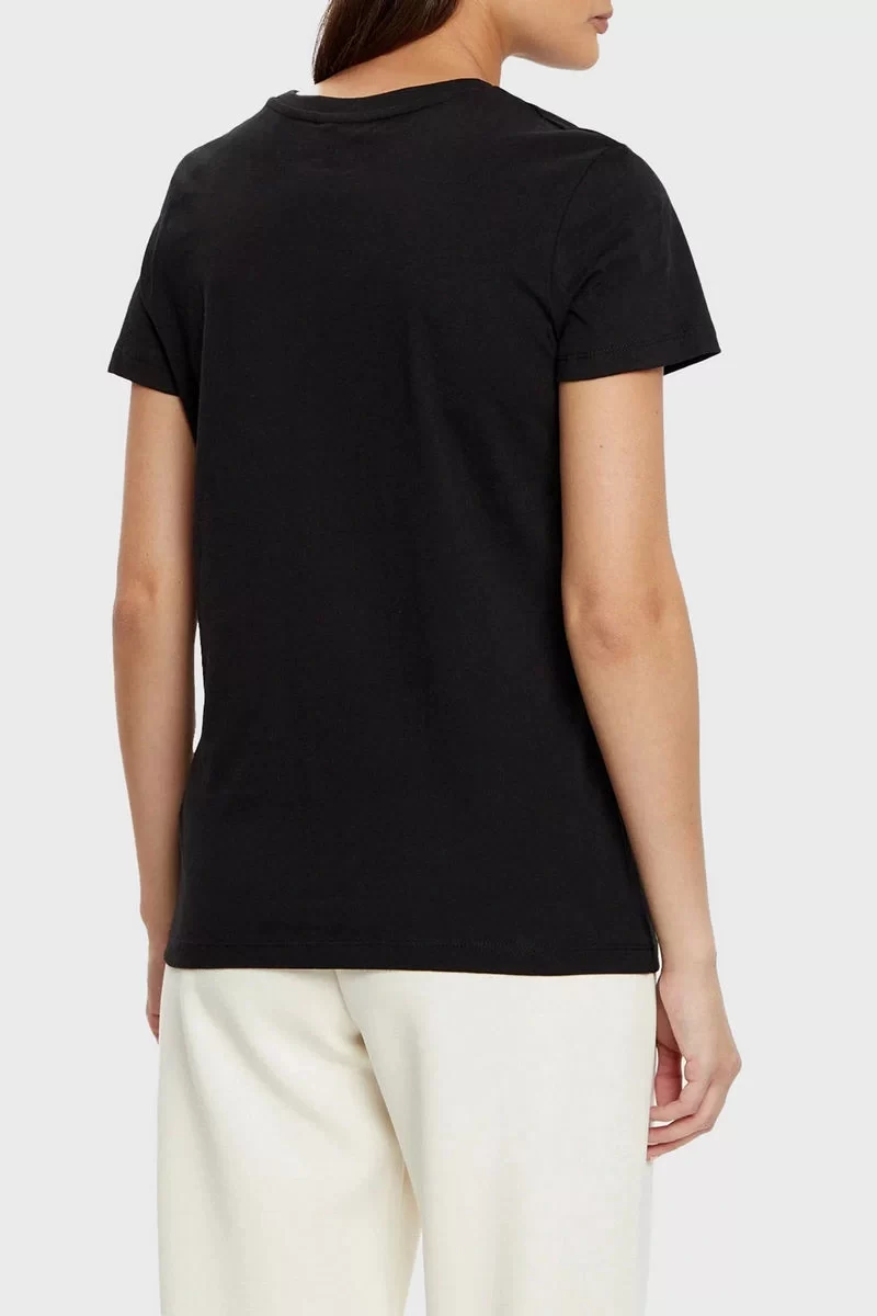 Guess Martına Ss T-Shırt Kadın Siyah T-Shirt V5RI06I3Z14-JBLK