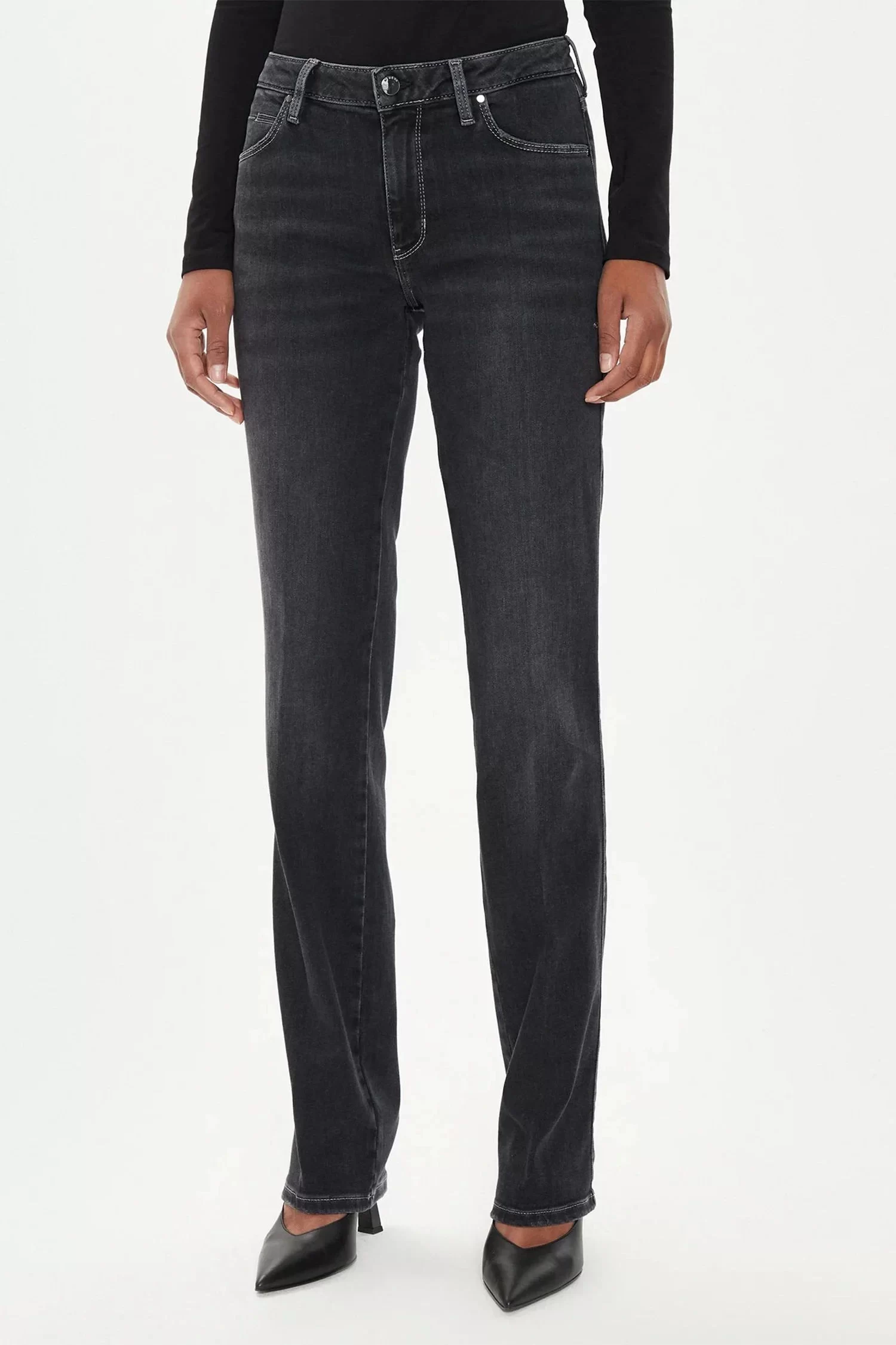 Guess Sexy Straıght Power Kadın Siyah Jeans W4YA0ID5DY1-C0UN