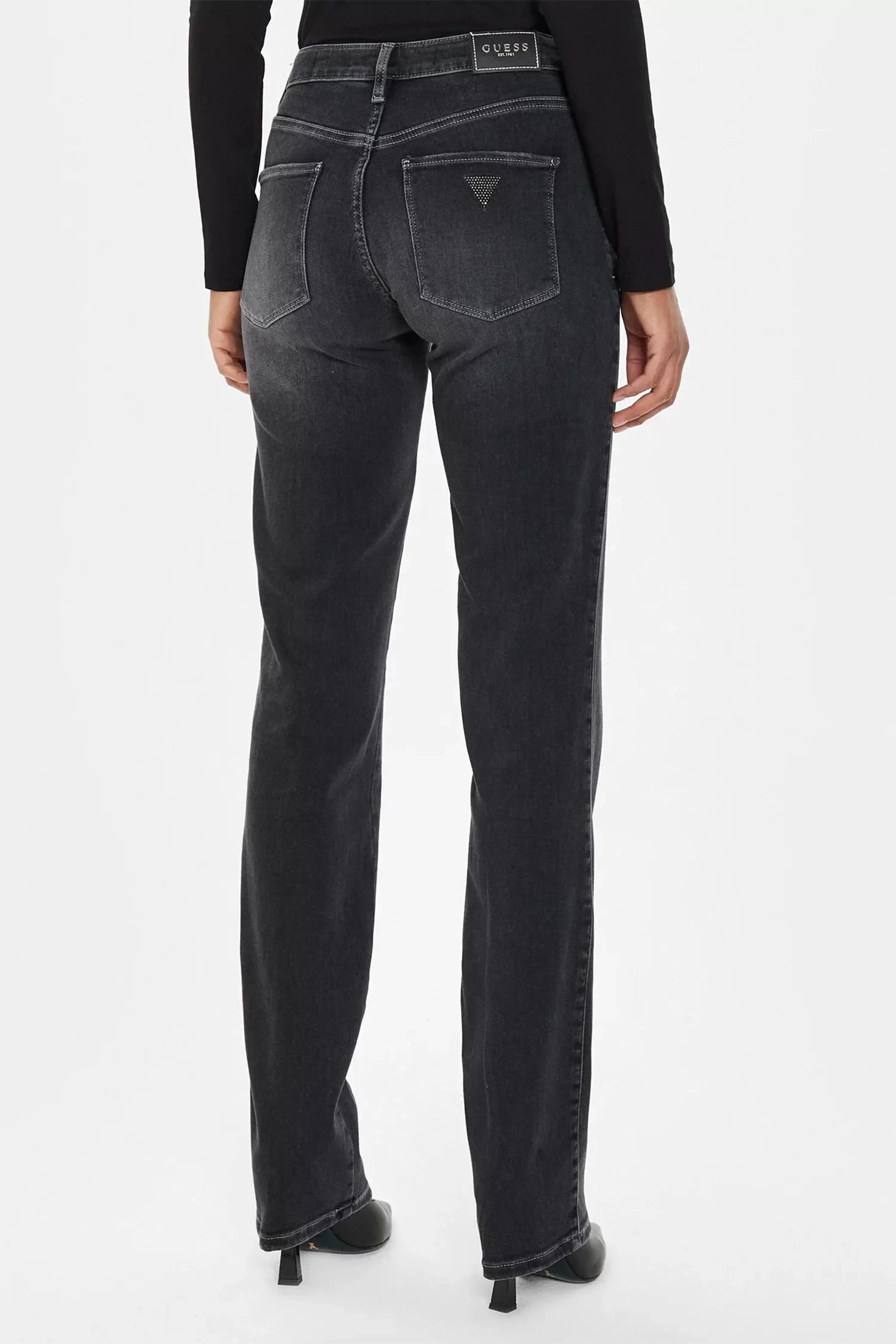 Guess Sexy Straıght Power Kadın Siyah Jeans W4YA0ID5DY1-C0UN