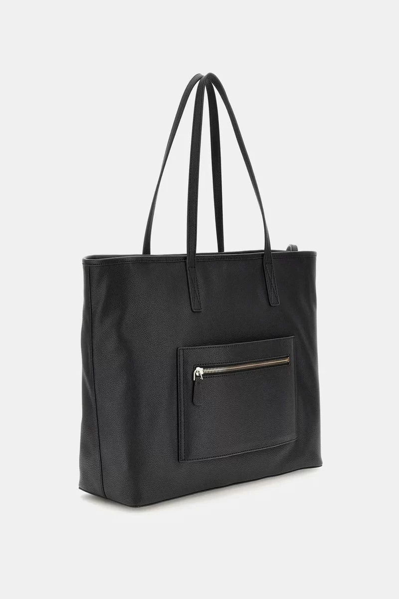 Guess Power Play Large Tech Tote Kadın Siyah Omuz Çantası HWBG9006240-BLA