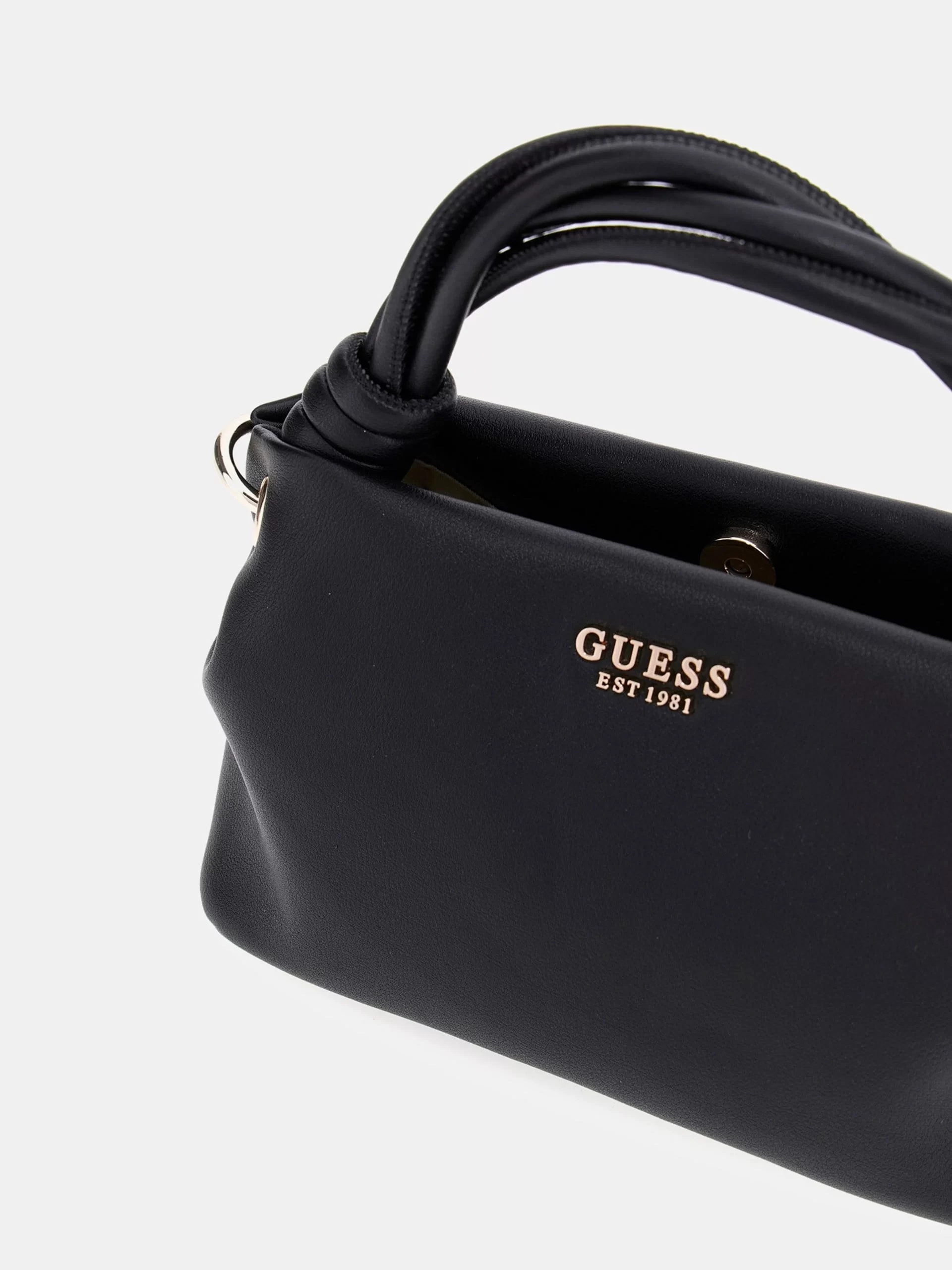 Guess Sansa Top Handle Crossbody Kadın Siyah El Çantası HWNG8476110-BLA