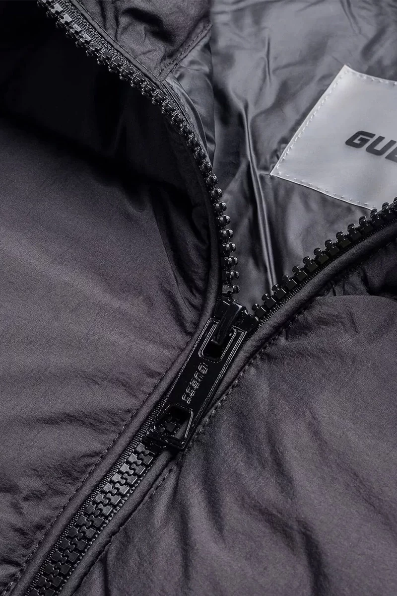 Guess New Claudıa Lıght Puffer Jacke Kadın Siyah Mont V4YL03WFUD0-JBLK