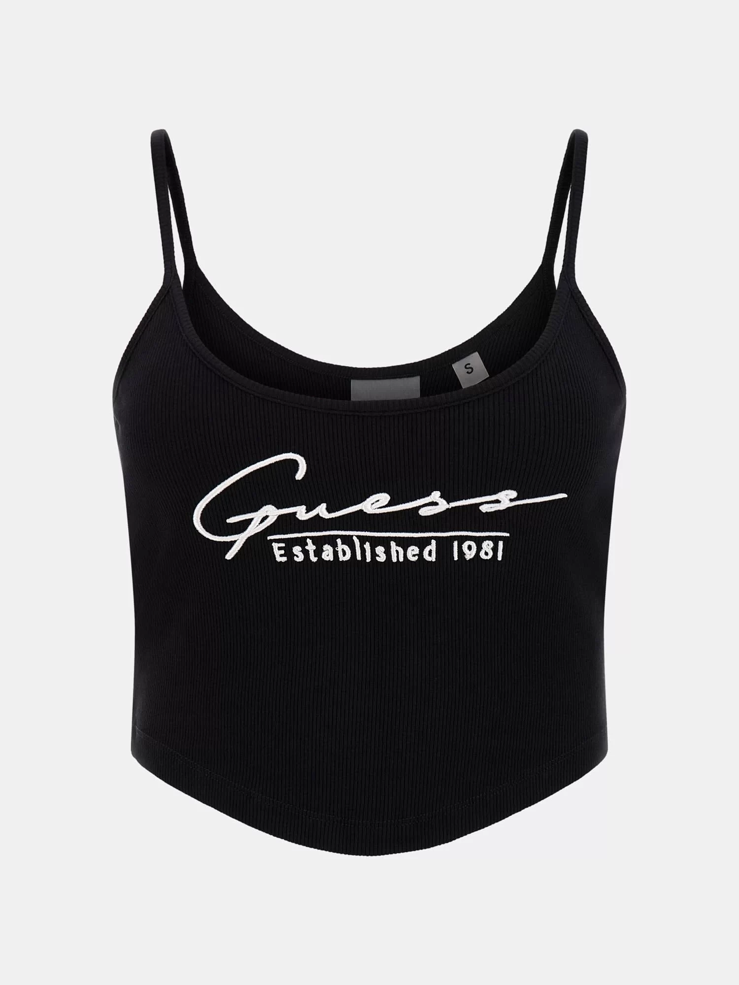 Guess Sunflower Rıb Top Kadın Siyah Atlet V5GP16K8RT2-JBLK