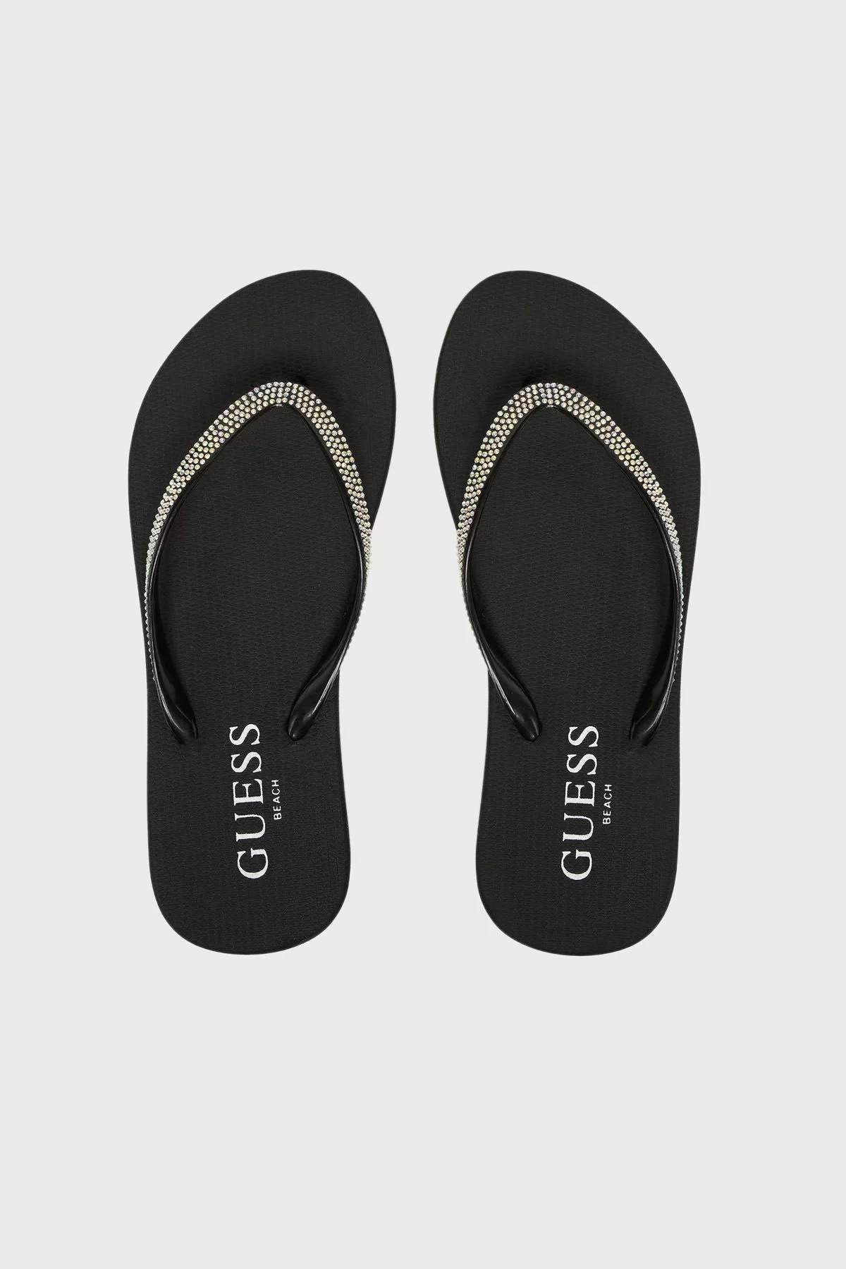 Guess Flıp Flop Rhınestone Kadın Siyah Terlik E5GZ05BB00F-JBLK