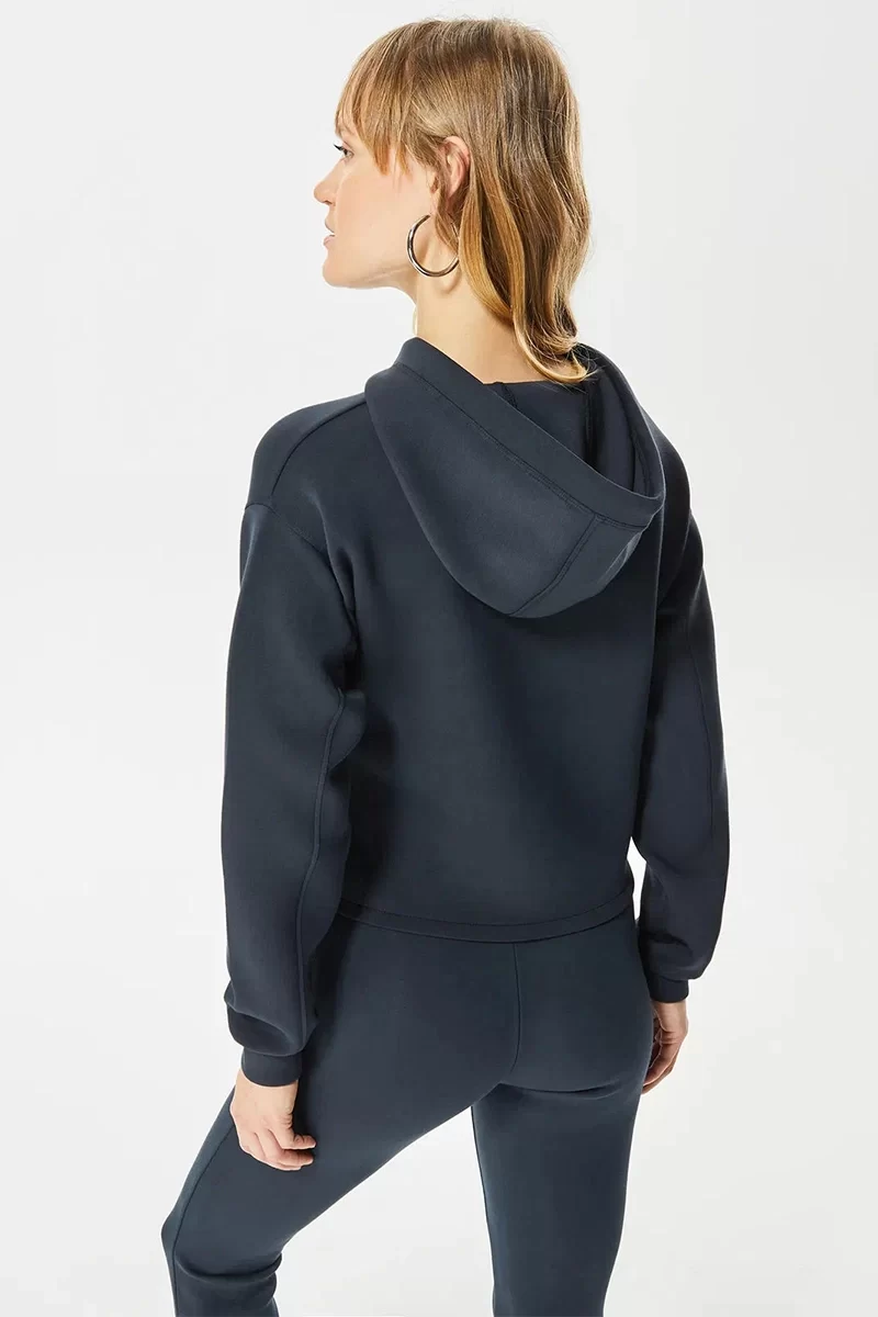 Guess New Alısa Hooded Sweatshırt Kadın Siyah Sweatshirt V2YQ08K7UW2-G7FQ