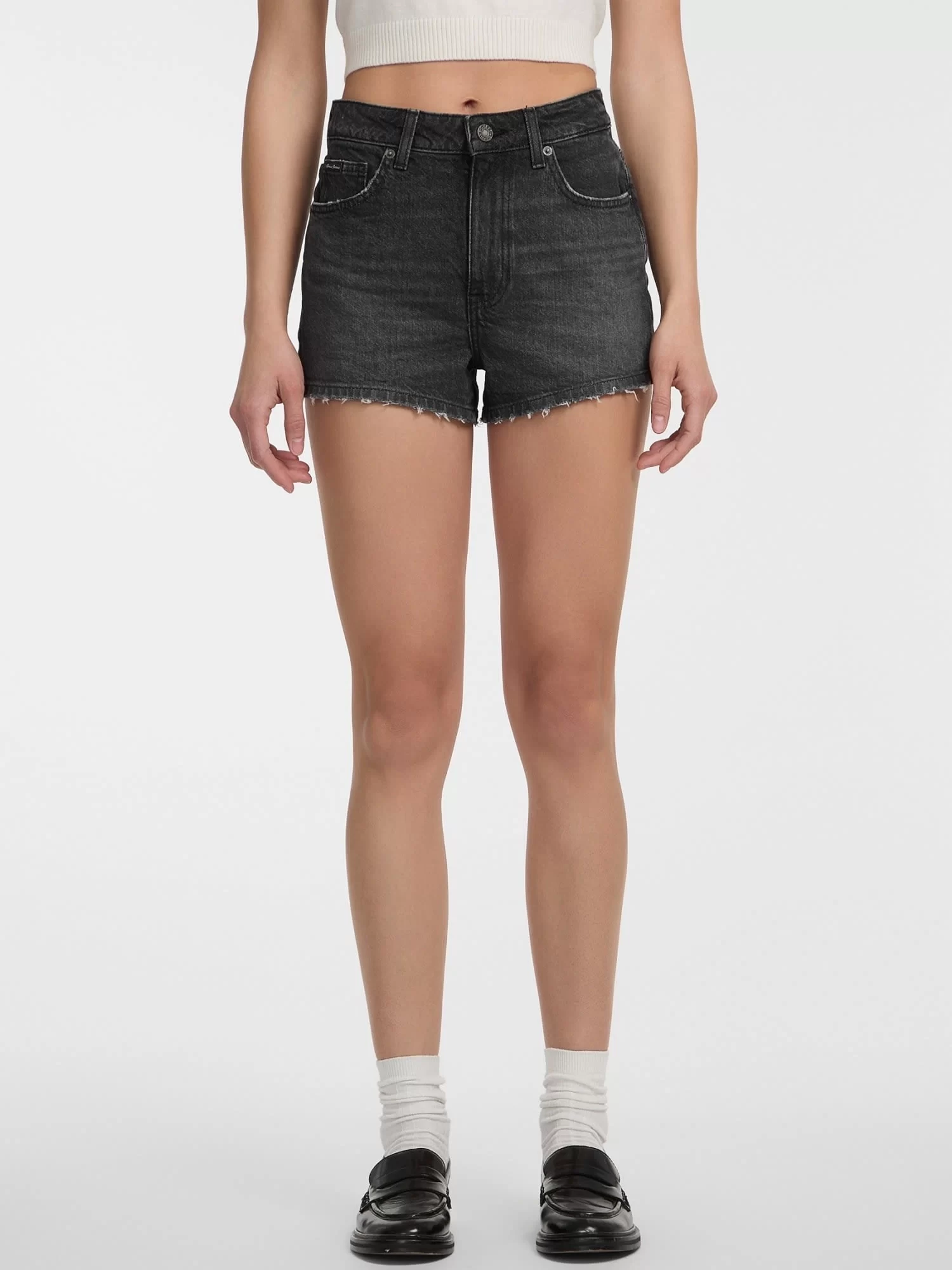 Guess jeans Gj Hıghwaıst Vıntage Short Kadın Siyah Şort W5GD0YD5M71-GJGE