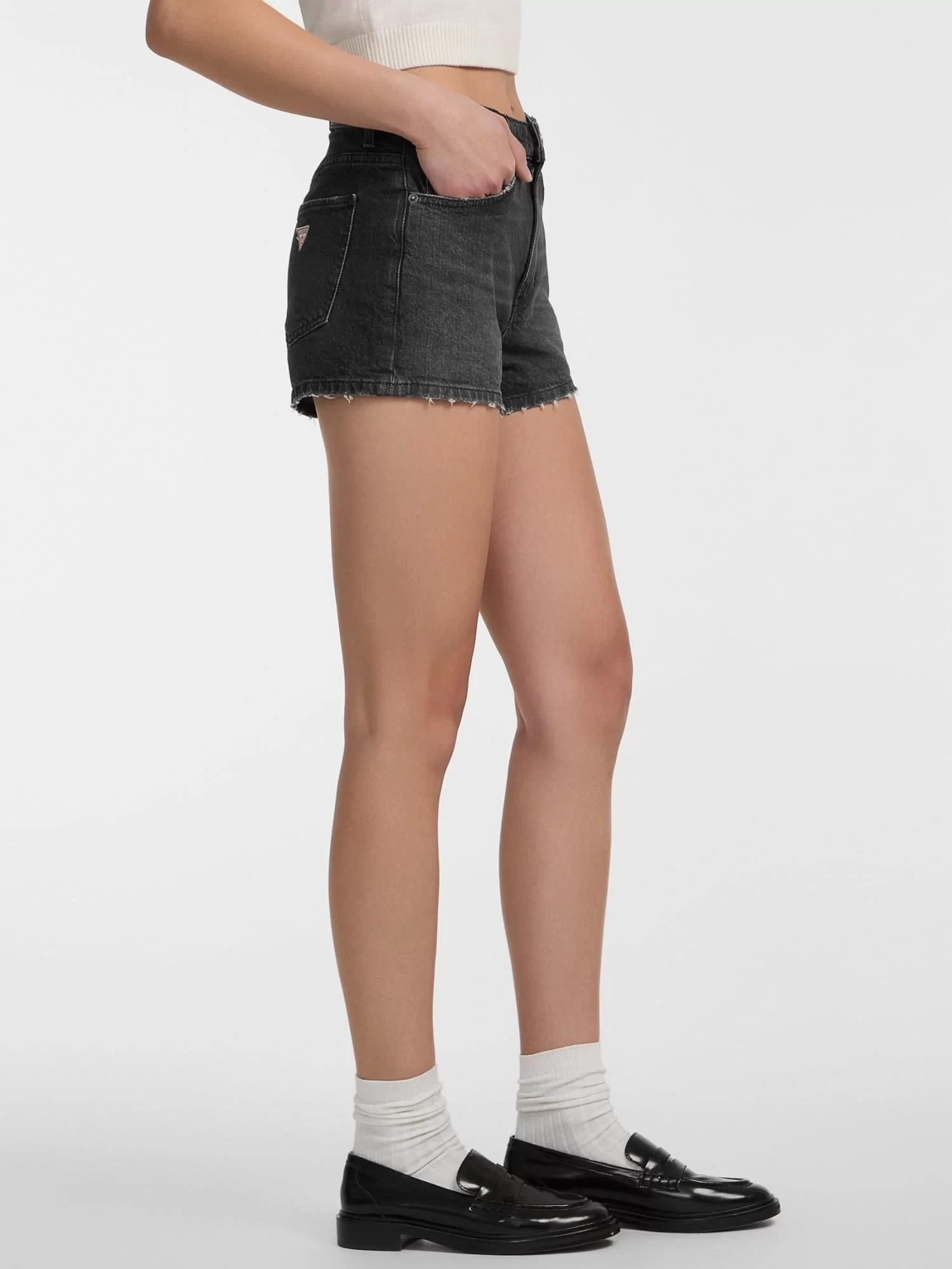 Guess jeans Gj Hıghwaıst Vıntage Short Kadın Siyah Şort W5GD0YD5M71-GJGE