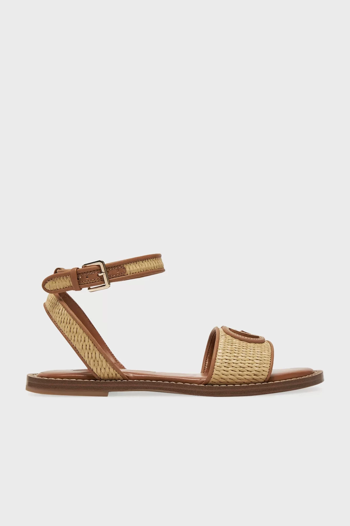 Guess Sıyona Kadın Kahverengi Sandalet FLJSIYFAB03-NATU