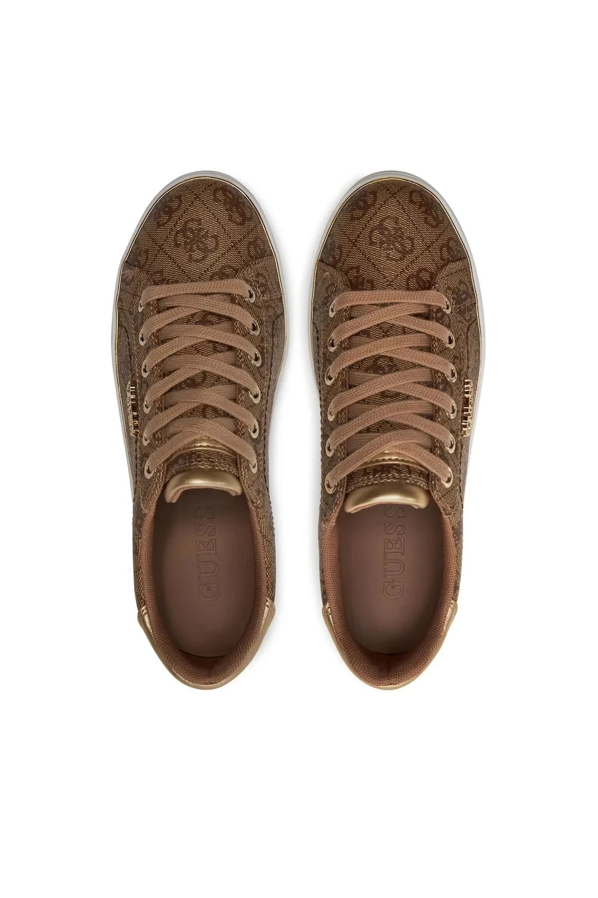 Guess Beckıe Kadın Bej Kahverengi Sneaker FL7BKIFAL12-BEIBR