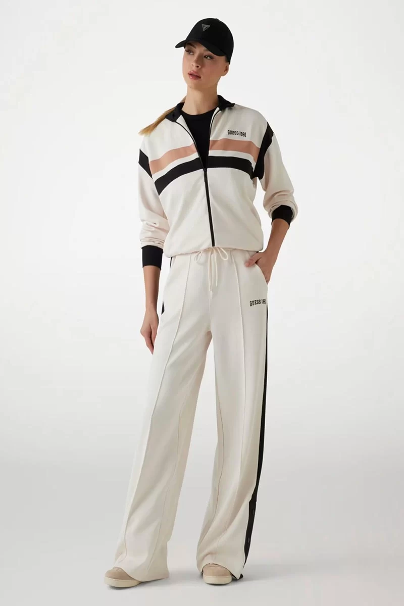 Guess Suzanne Straıght Leg Pant Kadın Bej Eşofman Altı V5RB00KCO72-G6F4