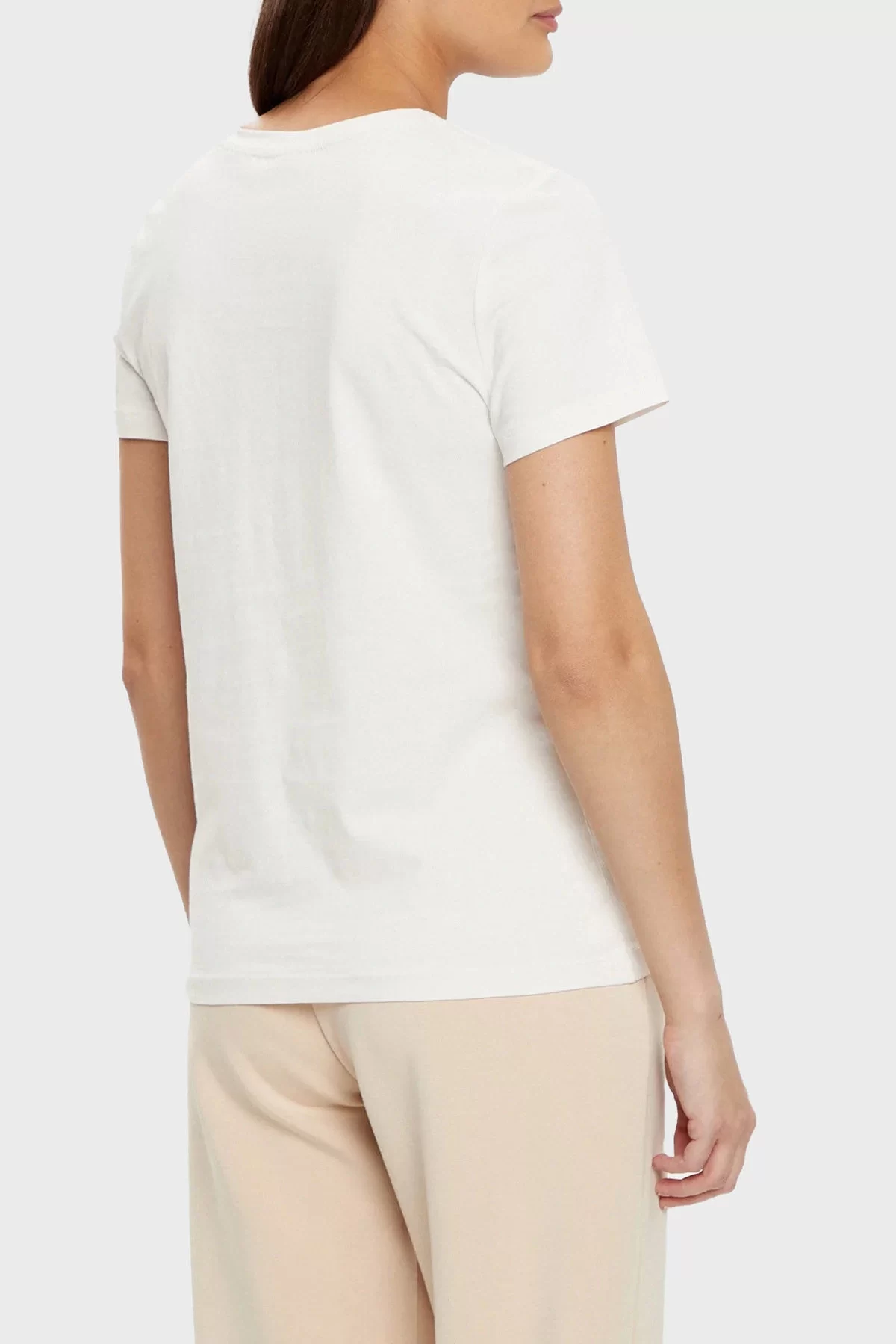 Guess Martına Ss T-Shırt Kadın Krem T-Shirt V5RI06I3Z14-G6K5