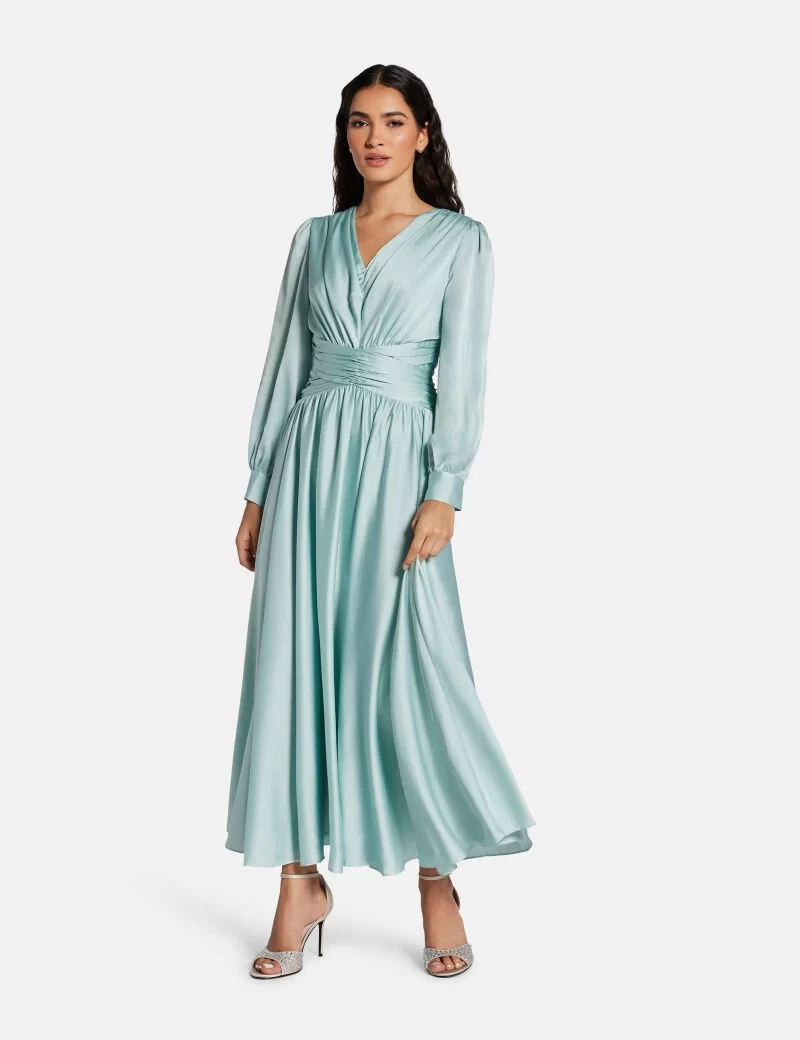 Guess Kadın Yeşil Helena  Maksi Elbise