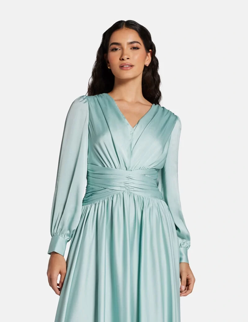 Guess Kadın Yeşil Helena  Maksi Elbise