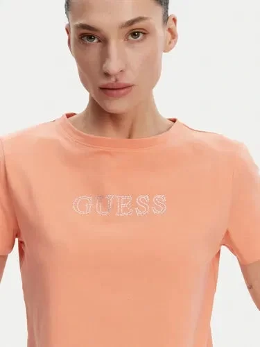 Guess Brıana Ss T-Shırt Kadın Turuncu T-Shirt V3BI11J1314-G6K7