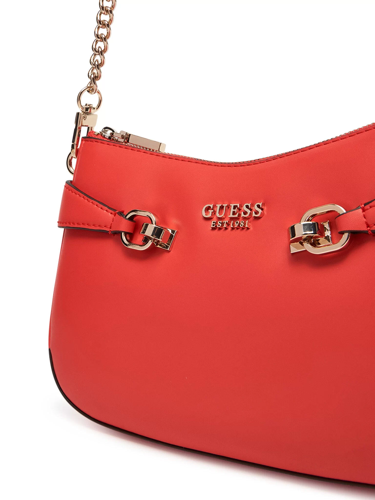Guess Kadın Turuncu Lorelei Üstten Fermuarlı Omuz Çantası