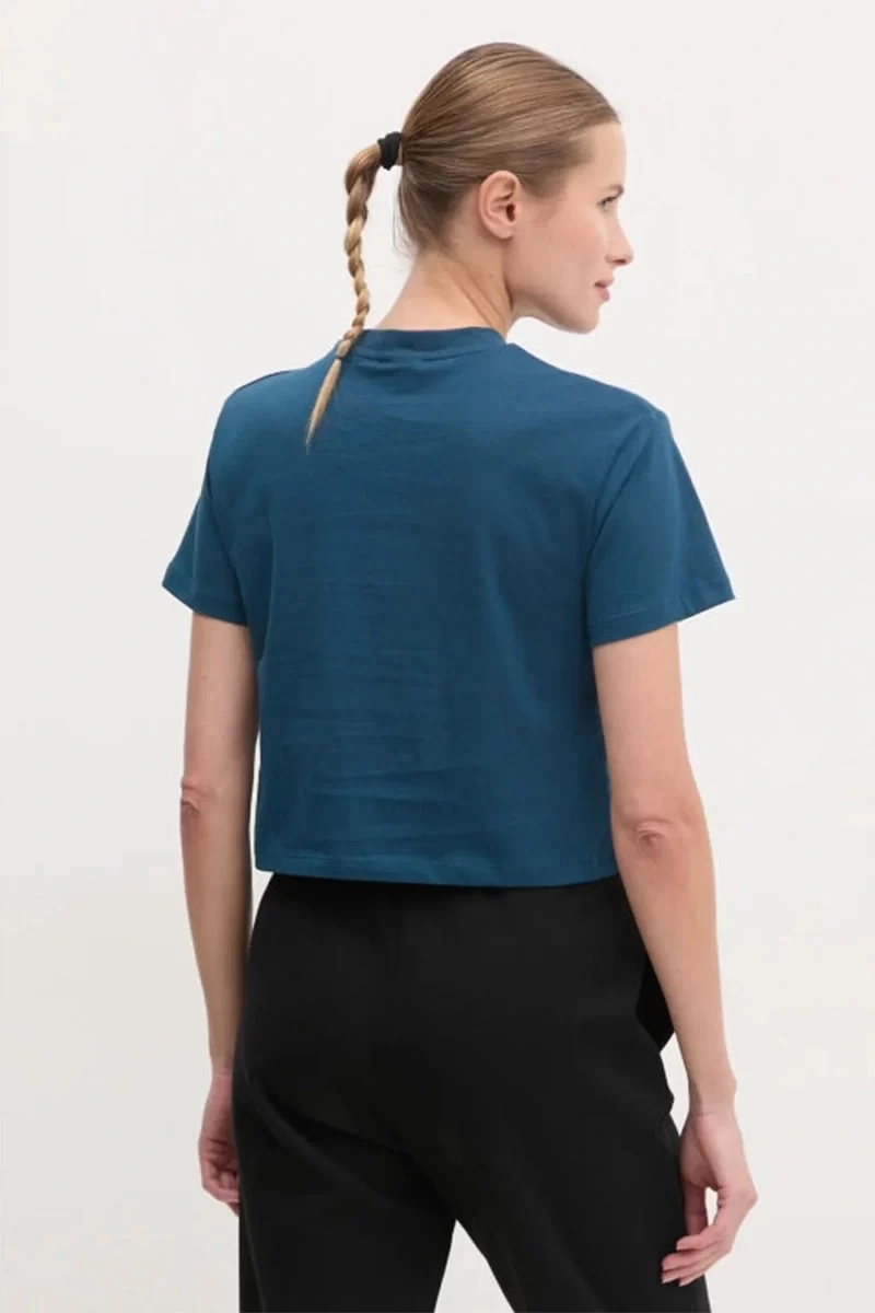 Guess Adele Crop T-Shırt Kadın Mavi T-Shirt V2YI06K8HM0-G7HG