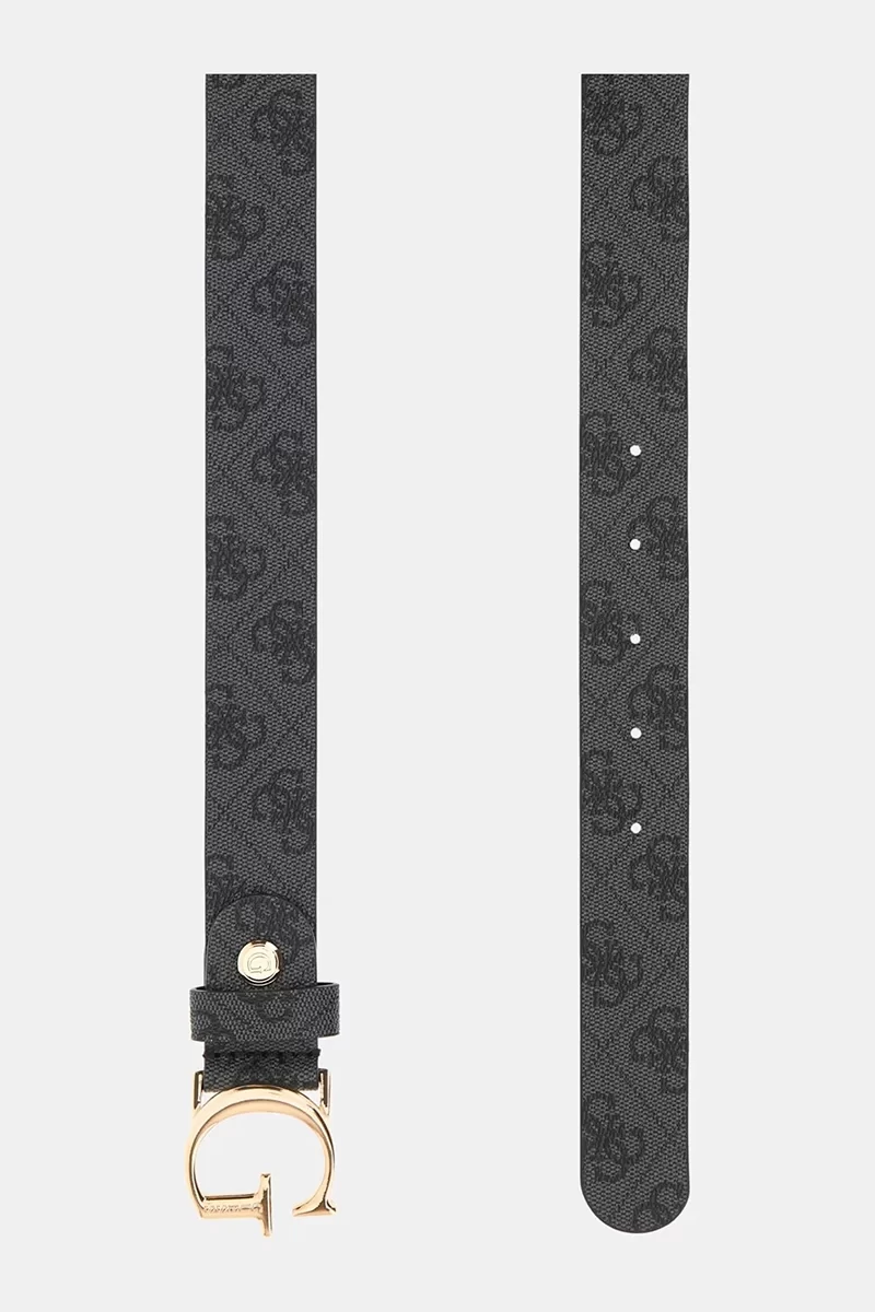 Guess Noelle Logo Adj Pant Belt Kadın Antrasit Kemer BW7862P3430-CLO