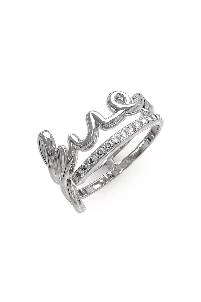 Guess Kadin Metalik Gri Yüzük JGUJUBR03315JWRH54
