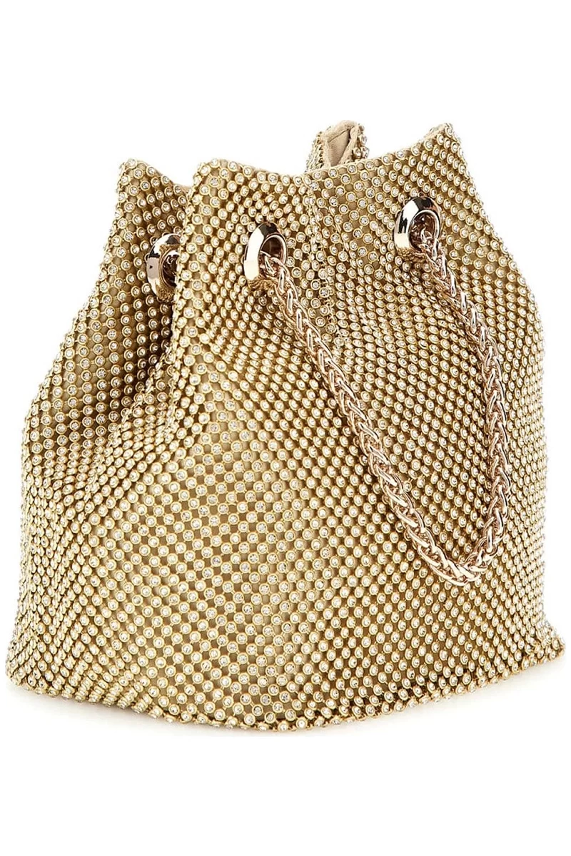 Guess Zalına Pouch Kadın Sarı Mini Çanta HWRP9350750-GOL