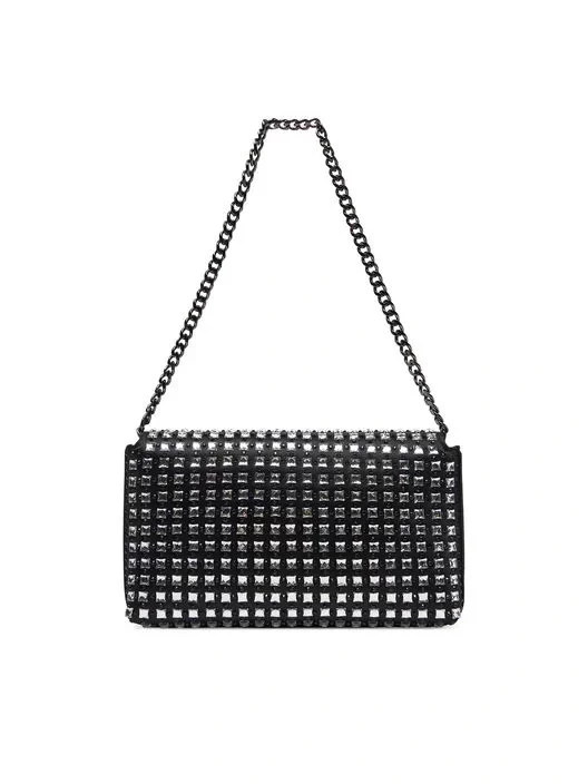 Guess Zalına Flap Clutch Kadın Siyah Omuz Çantası HWIM9350700-BLA