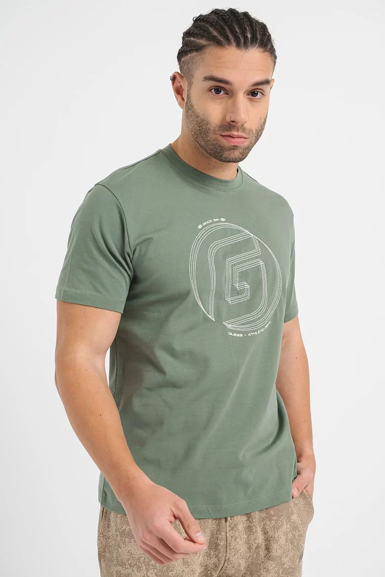 Guess Kefka Cn T-Shırt Erkek Yeşil T-Shirt Z5RI01J1314-G8AW