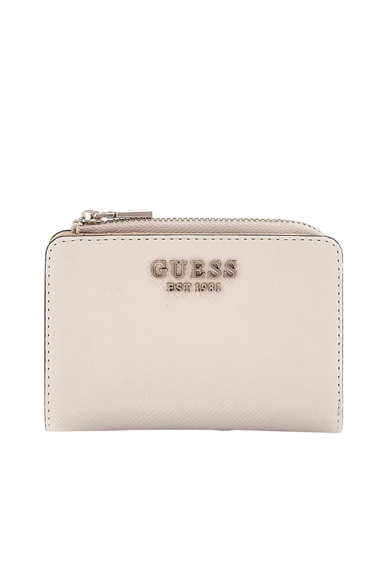 Guess Laurel Slg Zıp Arnd Card Case Kadın Ekru Cüzdan SWZG8500156-BON